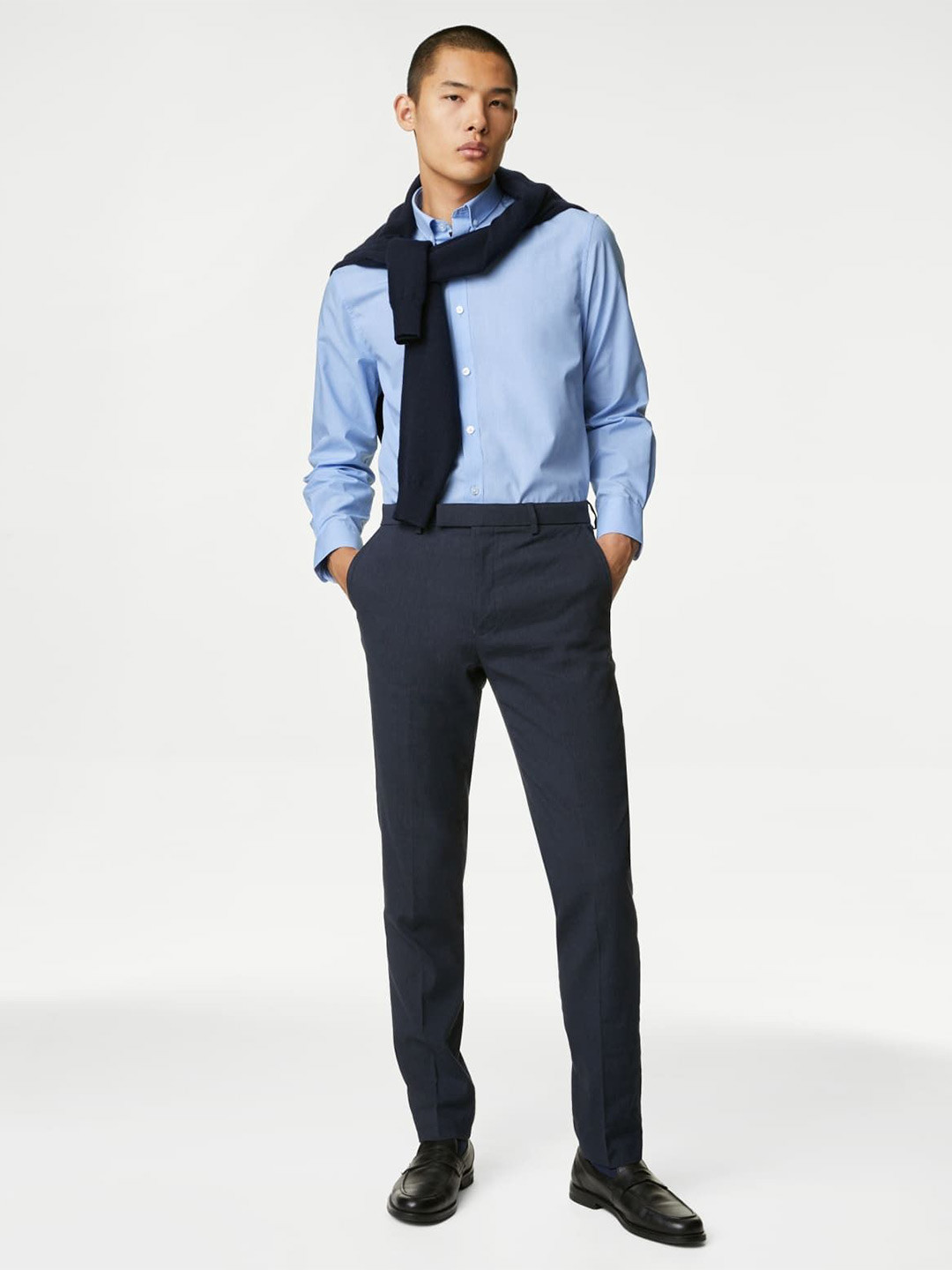 

Marks & Spencer Men Opaque Casual Shirt, Blue
