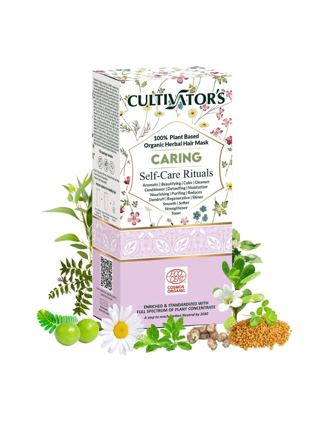 

Cultivators Organic Herbal Hair Mask-Caring- 100gm, Green