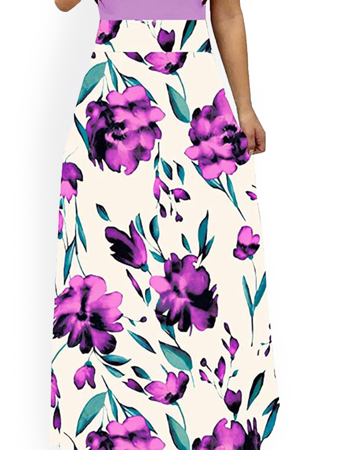 

StyleCast Printed A-Line Maxi Skirt, White
