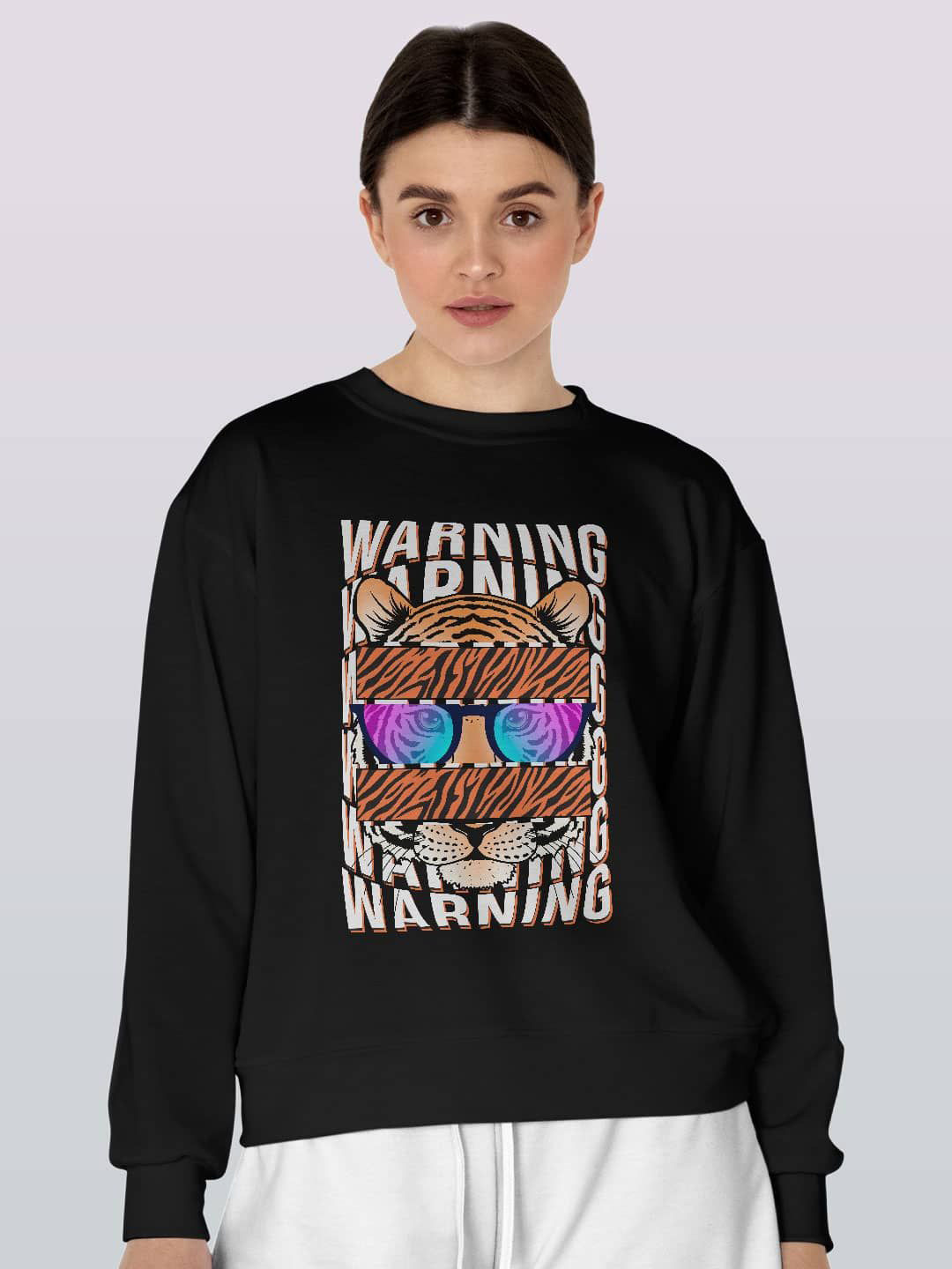 

macmerise Men Printed Sweatshirt, Black