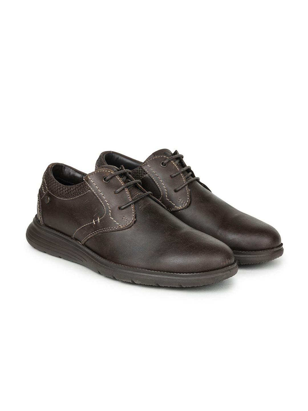 

Lee Cooper Men Leather Derbys, Brown