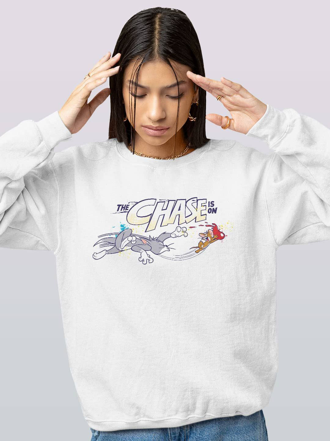 

macmerise Men Printed Sweatshirt, White