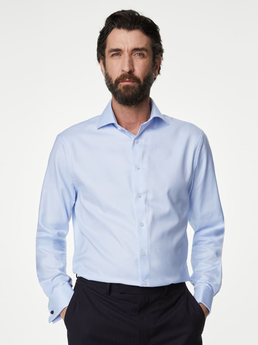 

Marks & Spencer Men Opaque Casual Shirt, Blue