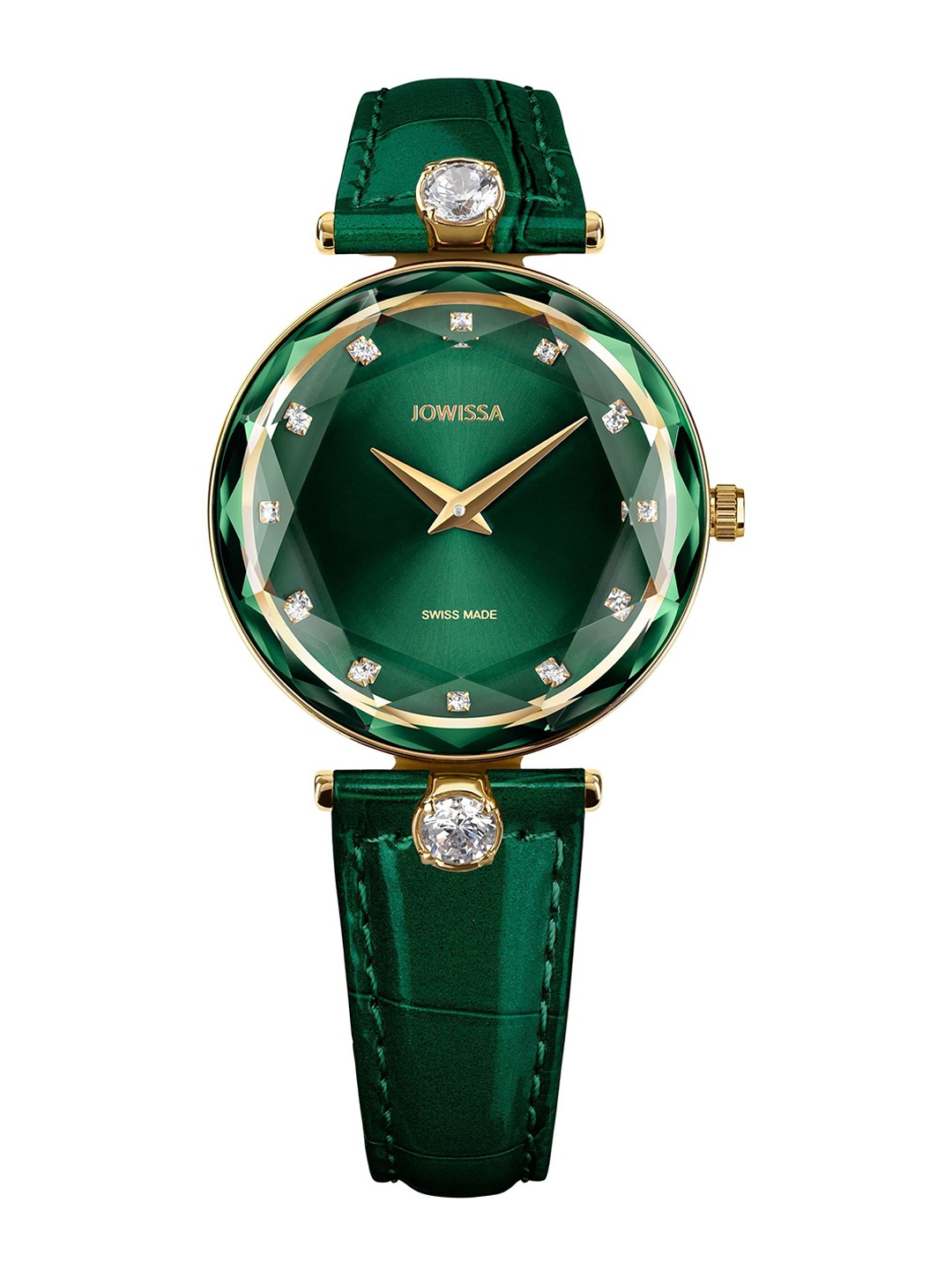 

JOWISSA Women Swiss Made Facet Brilliant Quartz Dial Analog Watch J5.832.M, Green