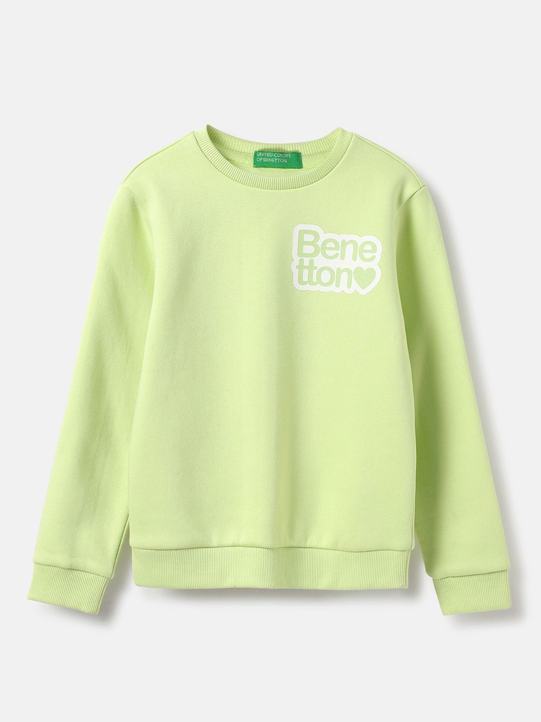 

United Colors of Benetton Girls Printed Sweatshirt, Green