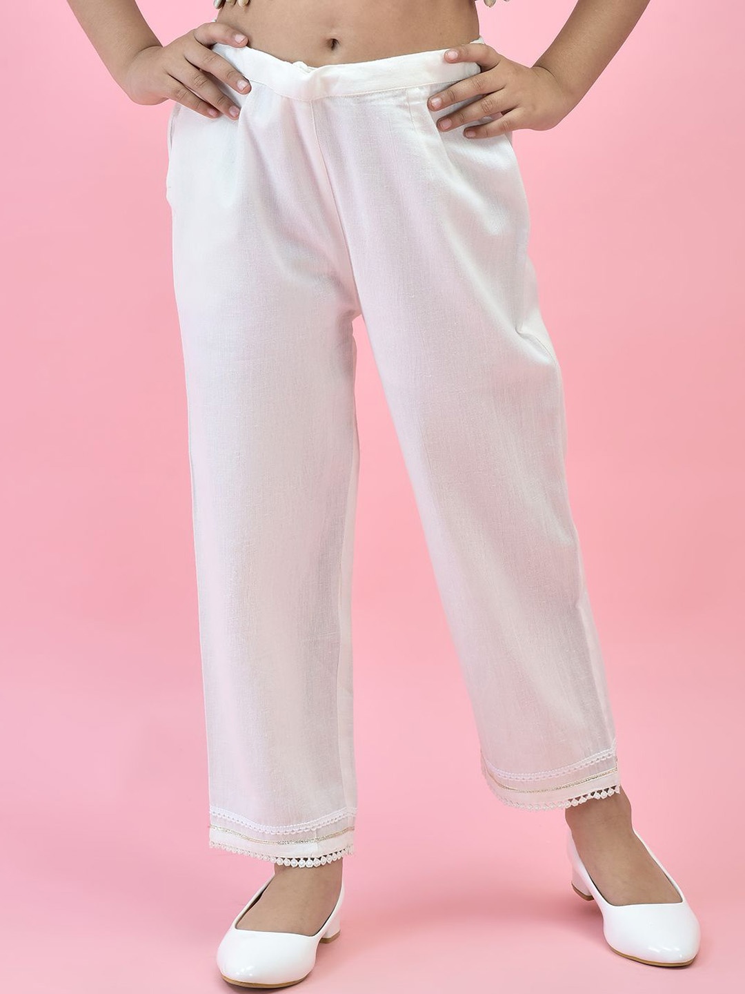 

Juniper Girls Relaxed Regular Fit Culottes Trousers, Off white
