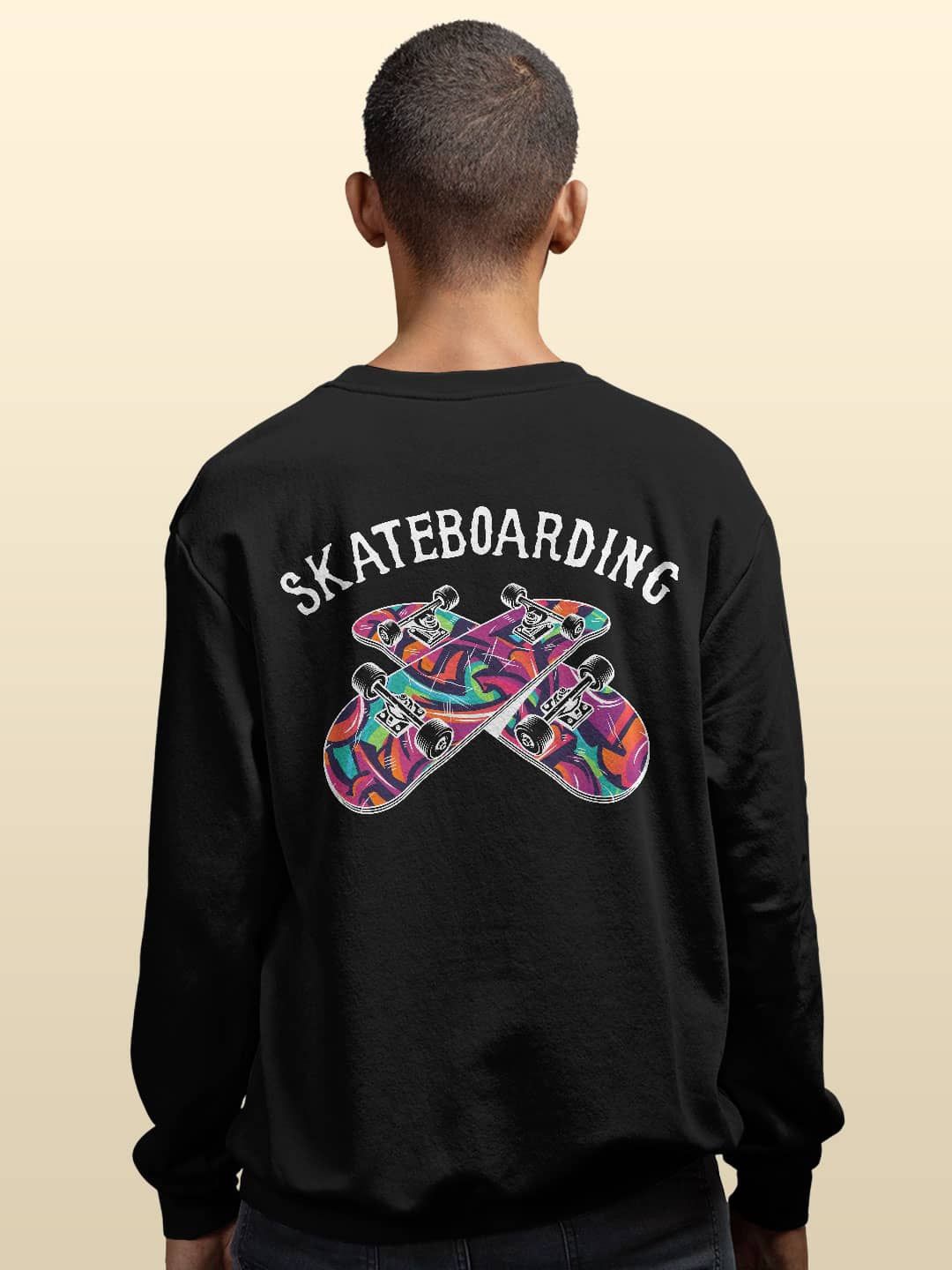 

macmerise Men Printed Sweatshirt, Black