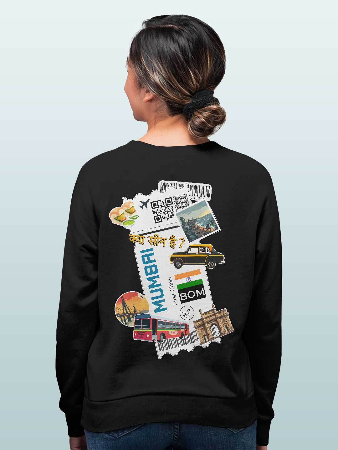 

macmerise Men Printed Sweatshirt, Black
