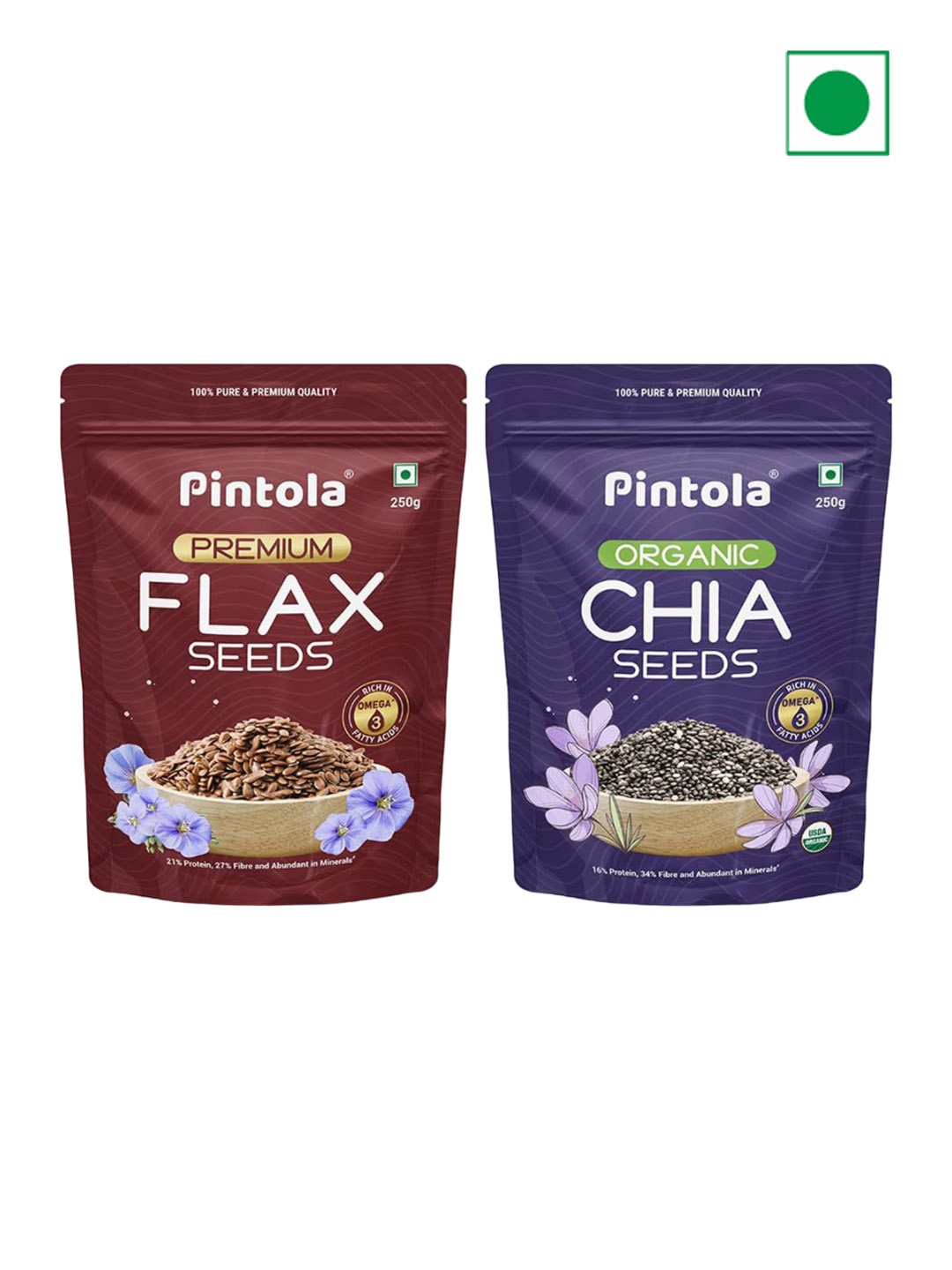 

Pintola Set Of 2 Energy Booster Mixed Nuts-250g, Brown