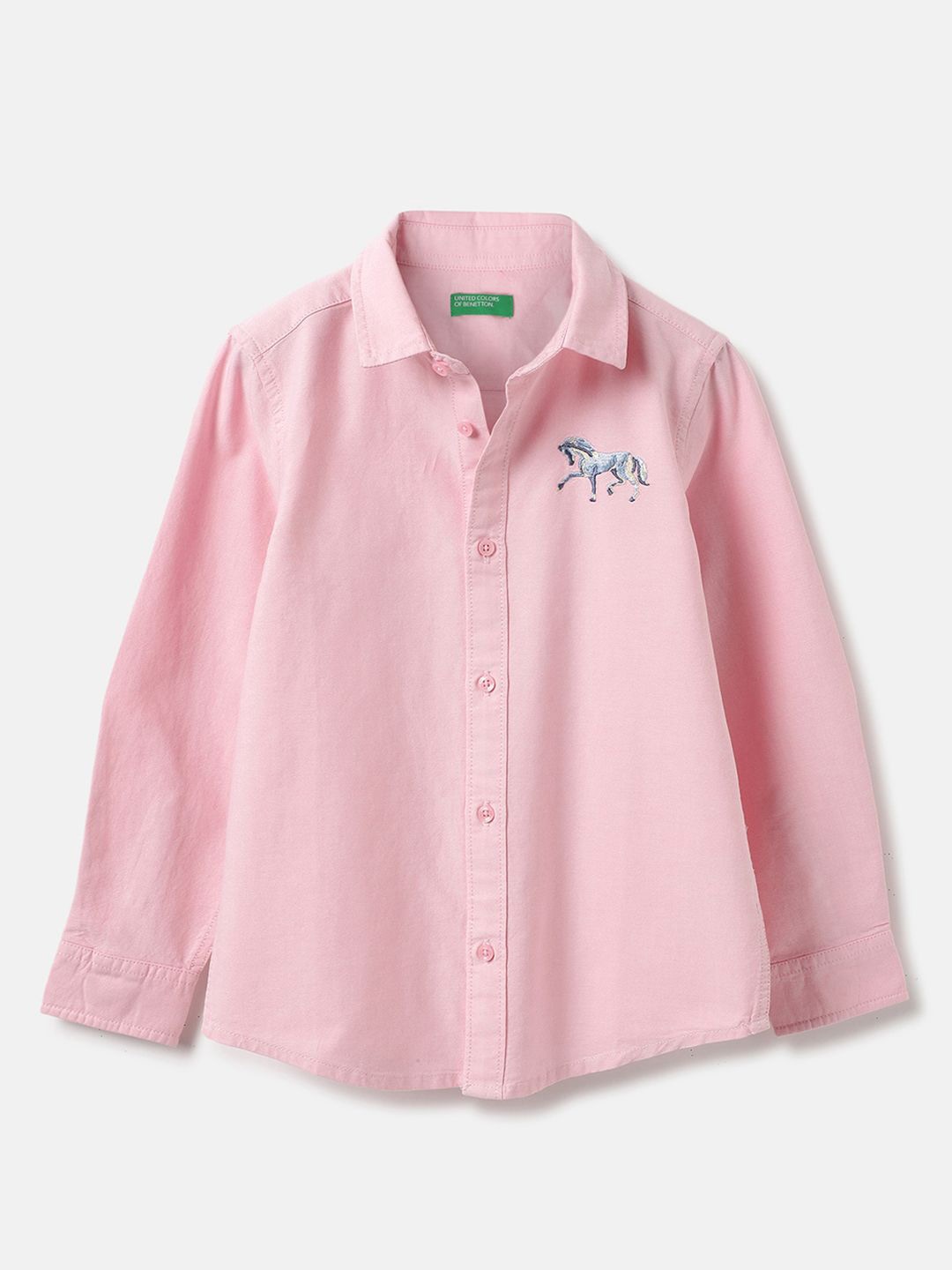 

United Colors of Benetton Boys Opaque Casual Shirt, Pink