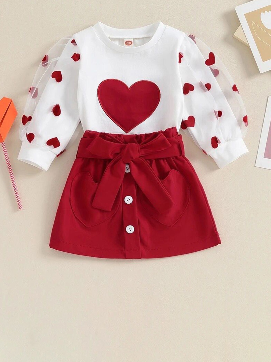 

TrendyKid Girls Skirt, Red