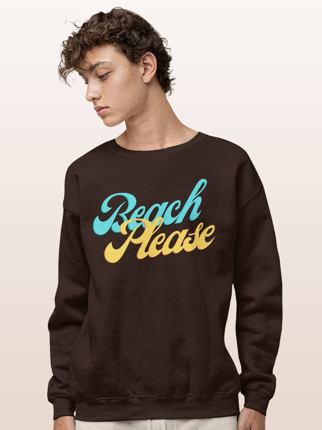 

macmerise Men Printed Sweatshirt, Brown