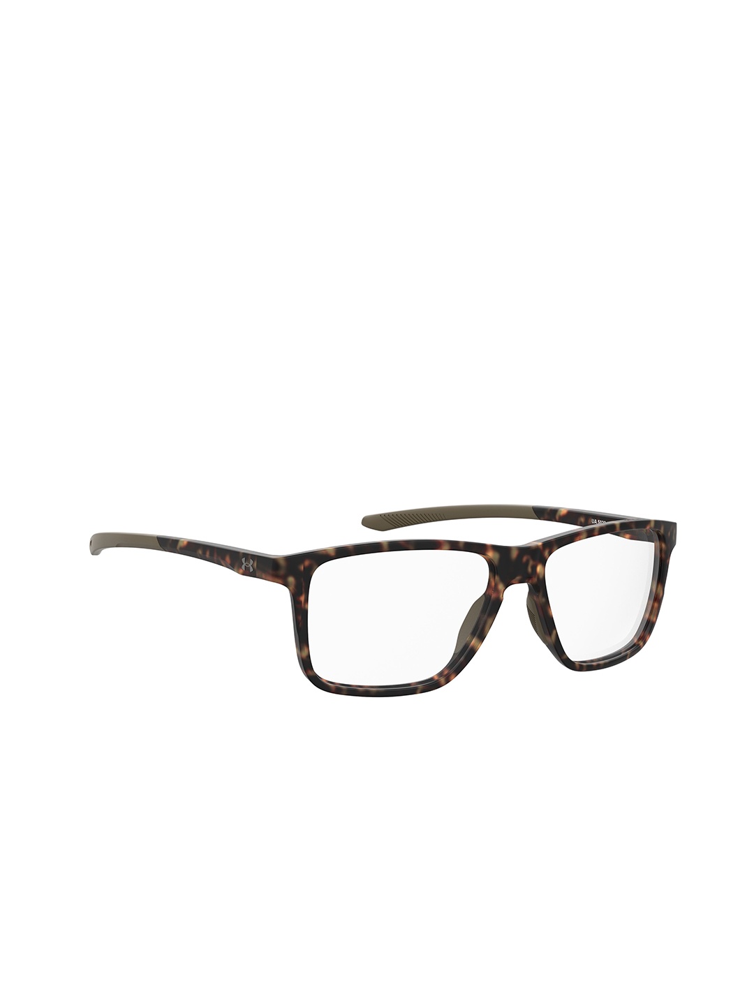 

UNDER ARMOUR Matte Havana Men Square Lens Frames, Brown