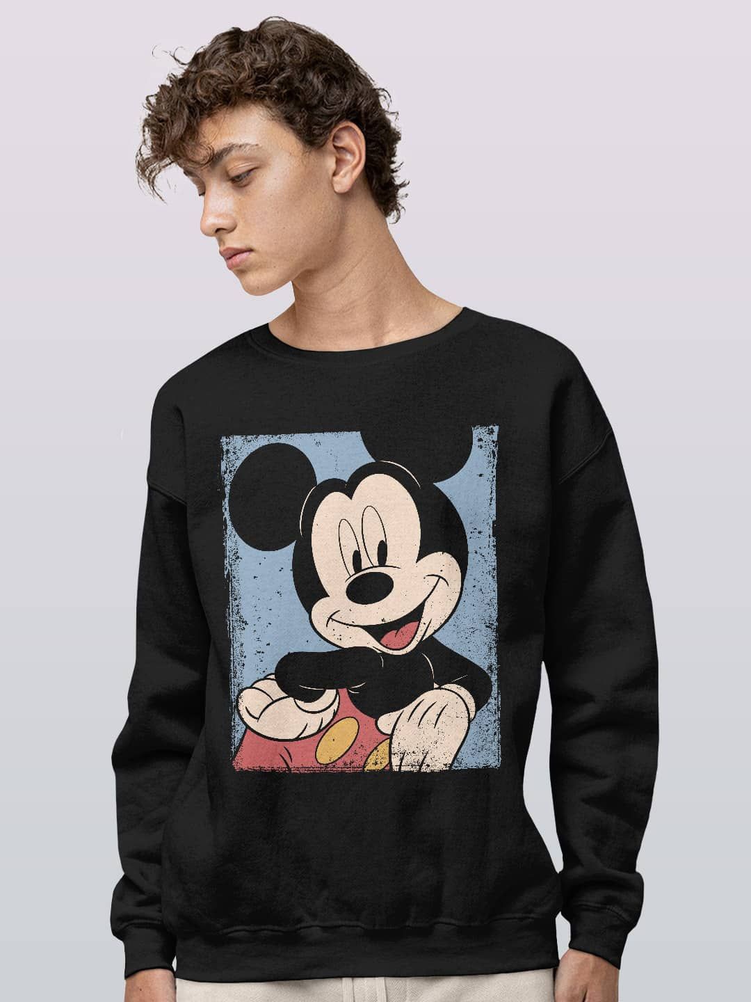 

macmerise Men Printed Sweatshirt, Black