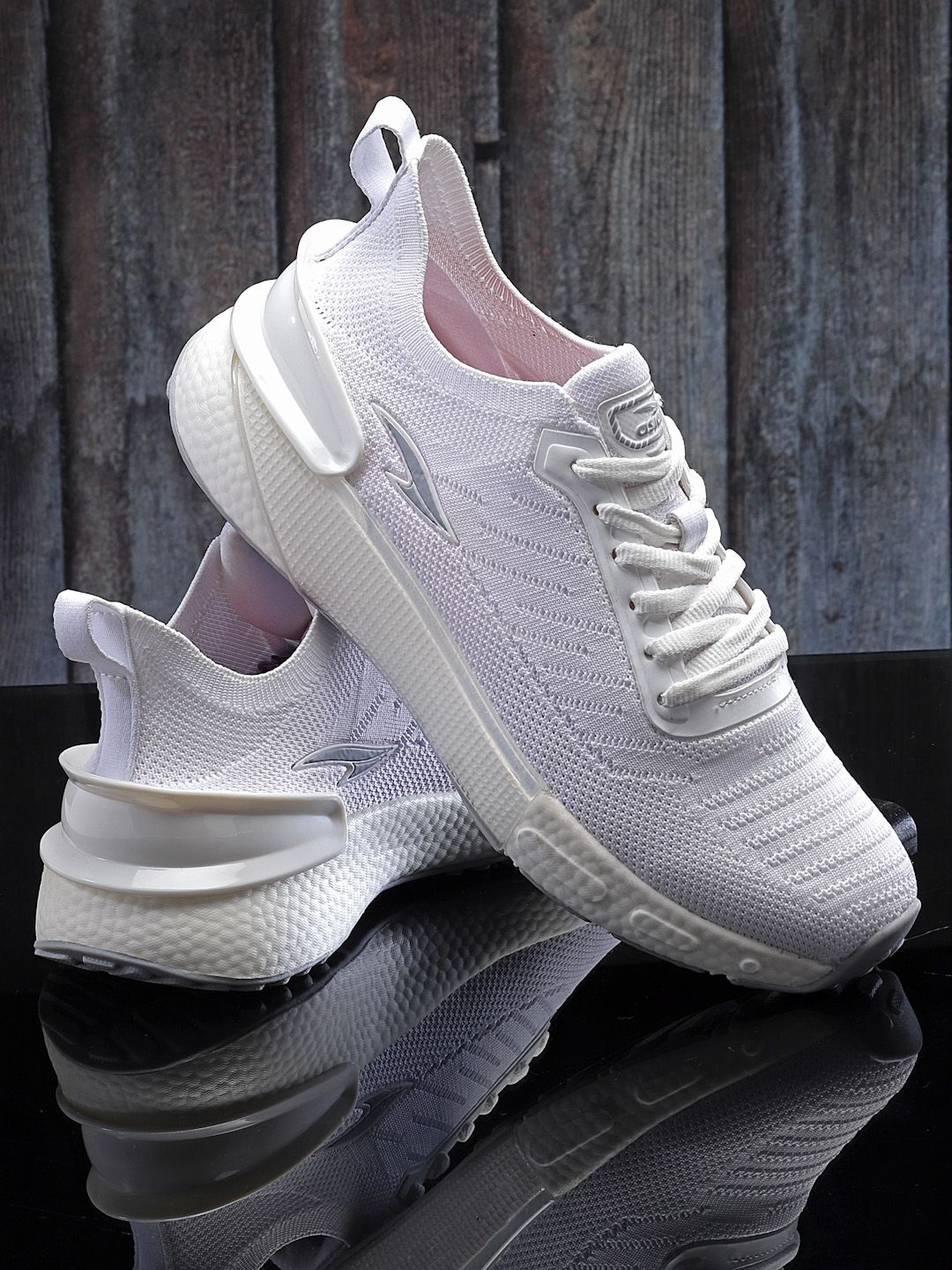 

ASIAN Men Woven Design Lace-Ups Sneakers, White