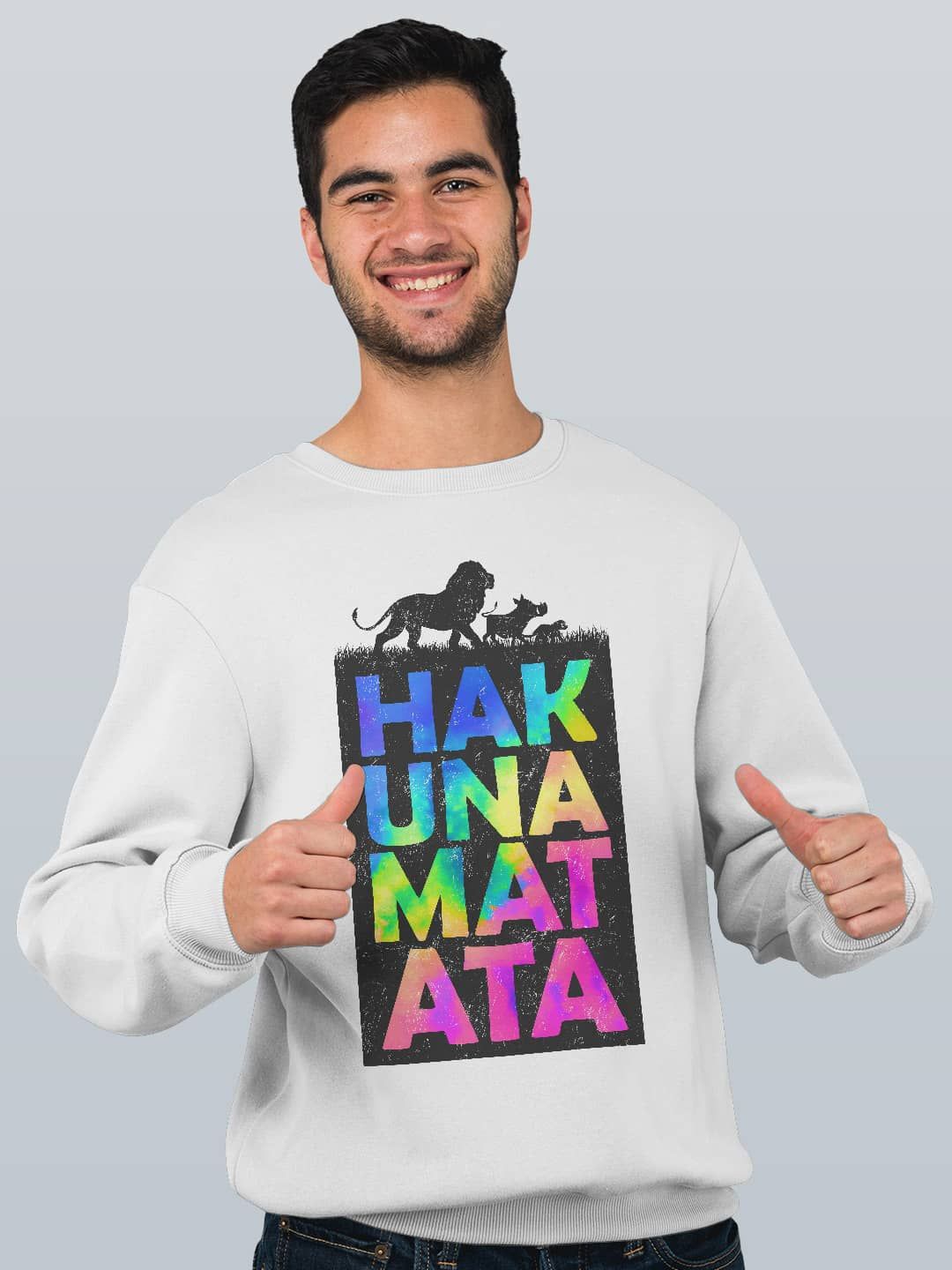 

macmerise Men Printed Sweatshirt, White