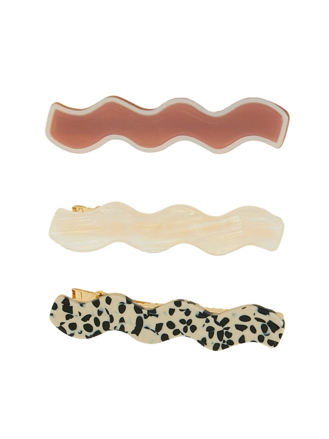 

Accessorize Women Set of 3 Alligator Hair Clip, Assorted