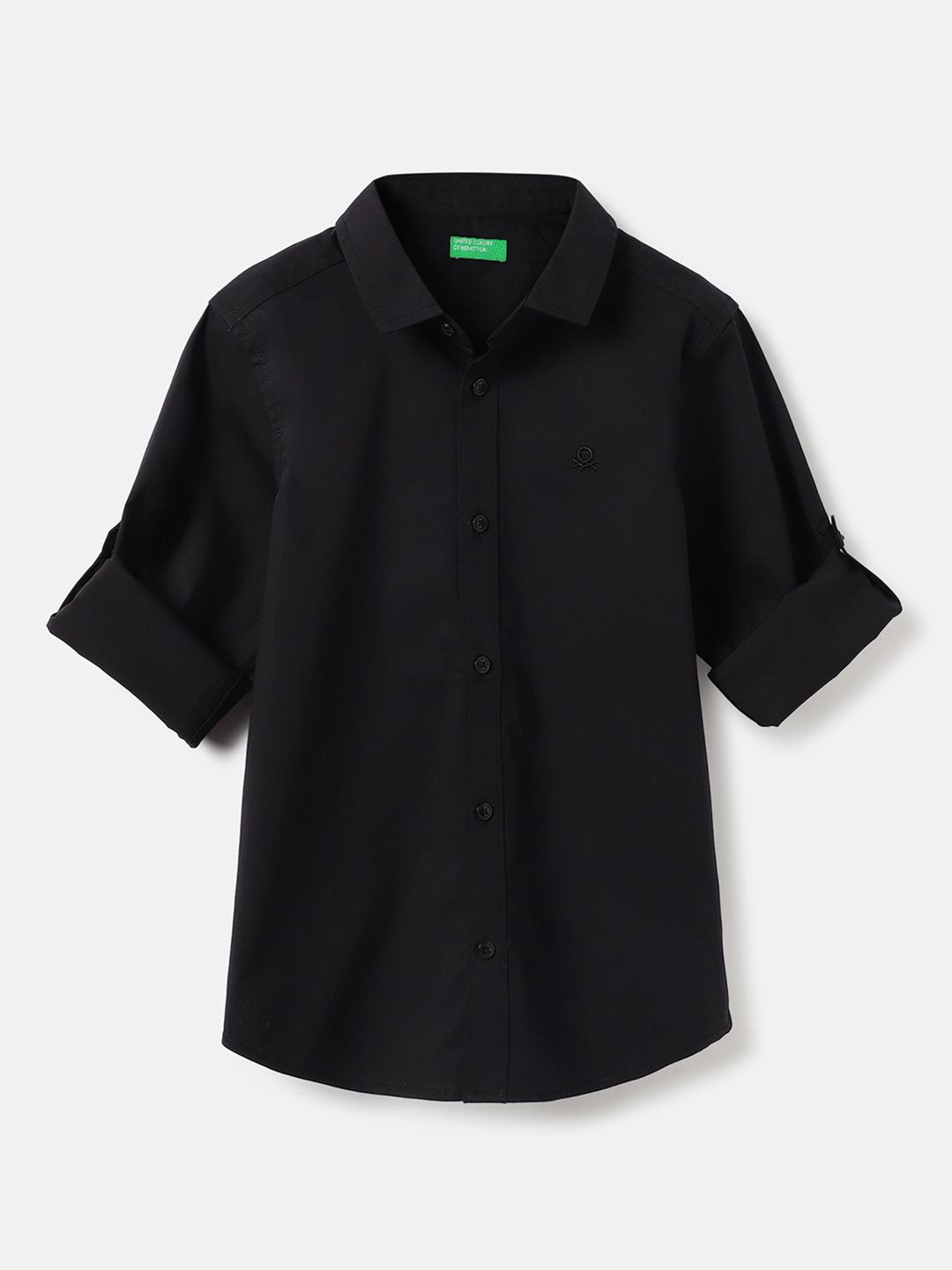 

United Colors of Benetton Boys Opaque Casual Shirt, Black