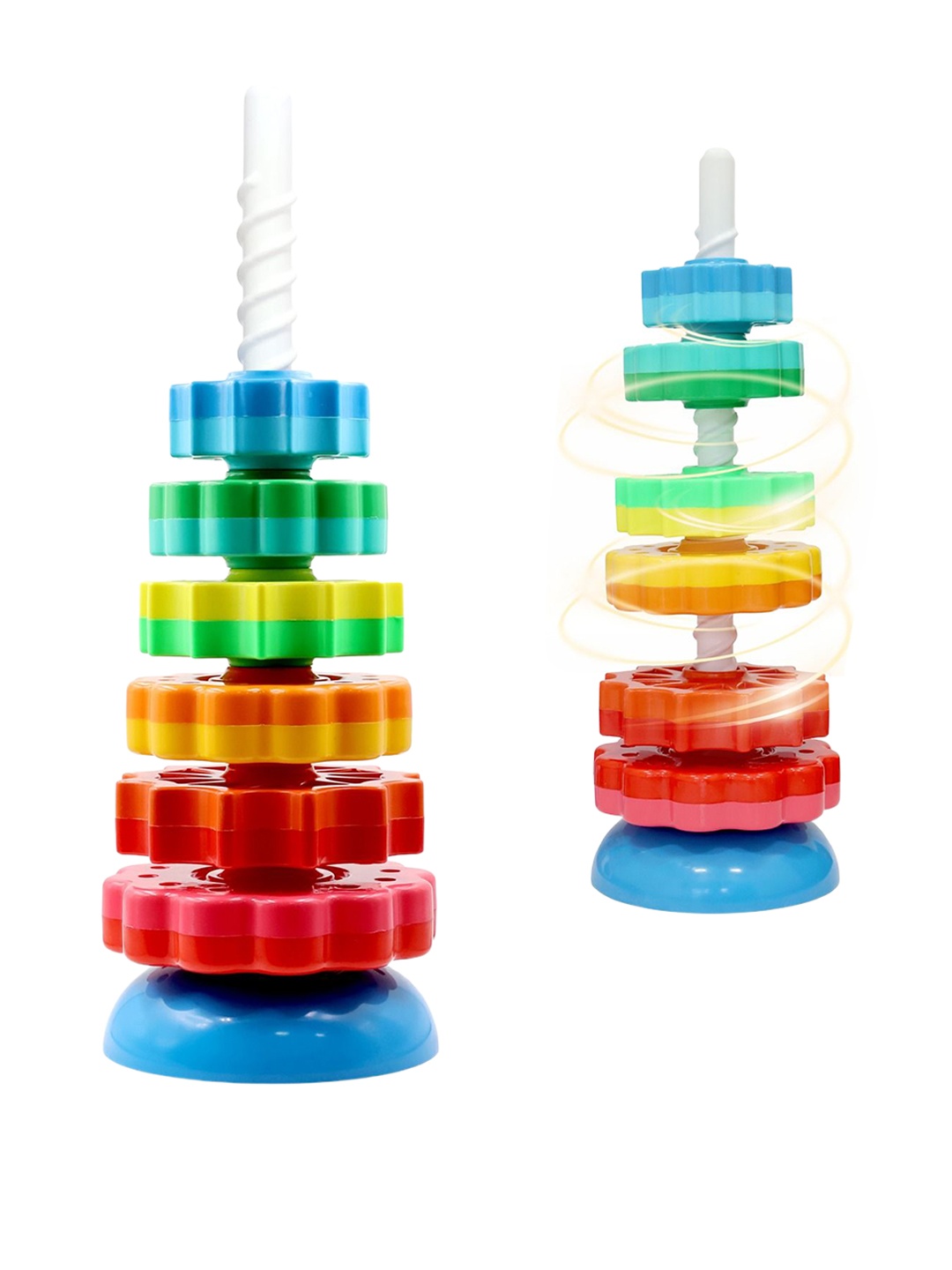 

Aditi Toys BPA Free BPA Free Spin Tower Toy, Red