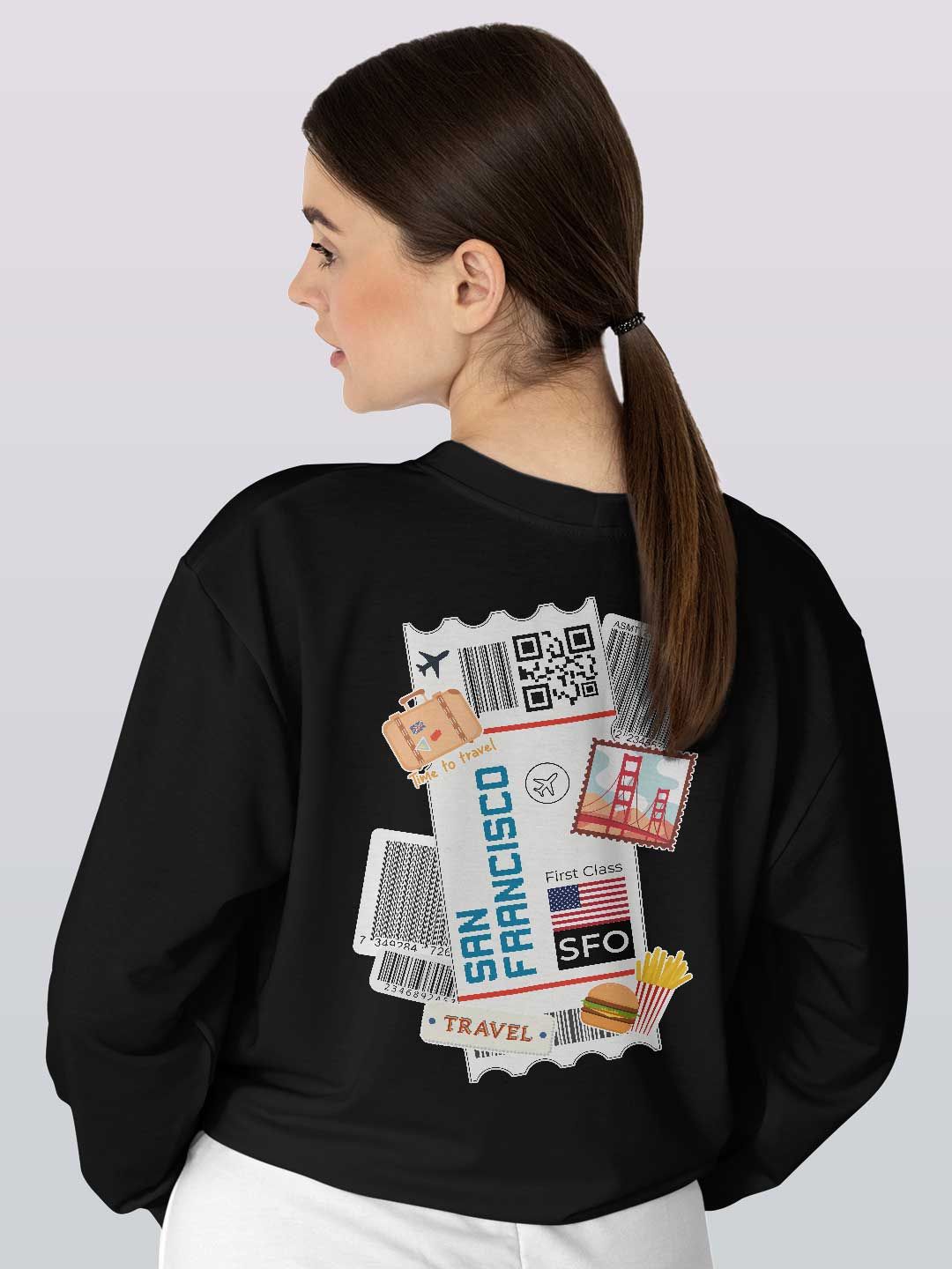 

macmerise Men Printed Sweatshirt, Black