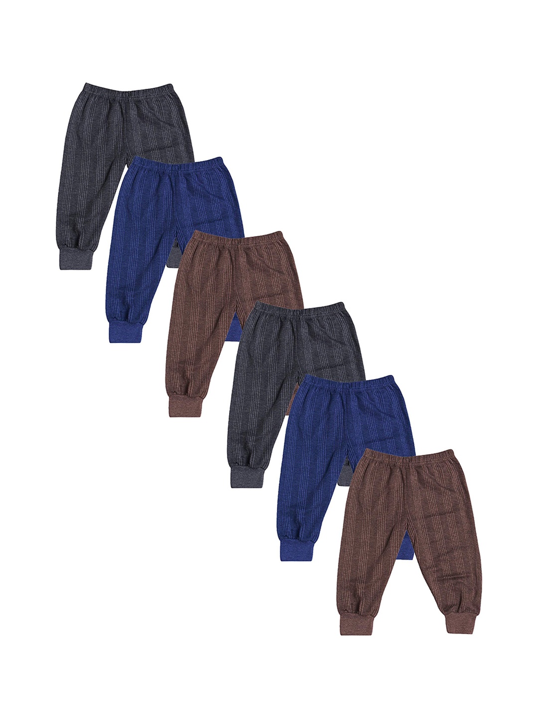 

Dowin Infants Boys Pack Of 6 Printed Joggers, Blue