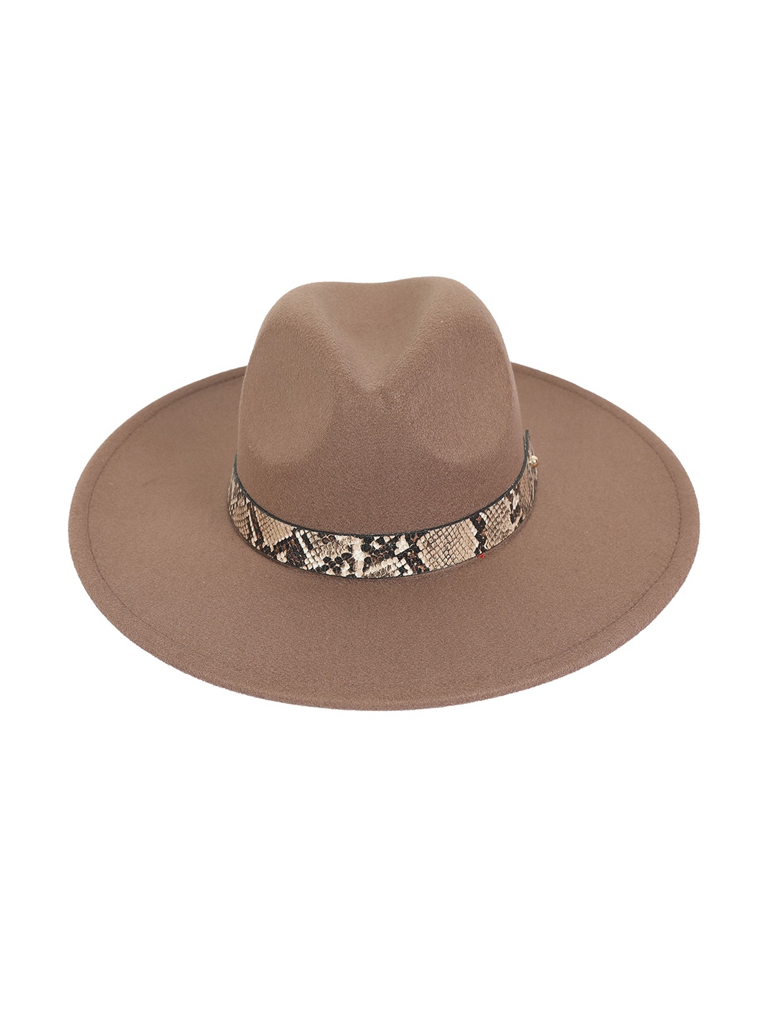 

FabSeasons Unisex Brown Solid Trilby Hat