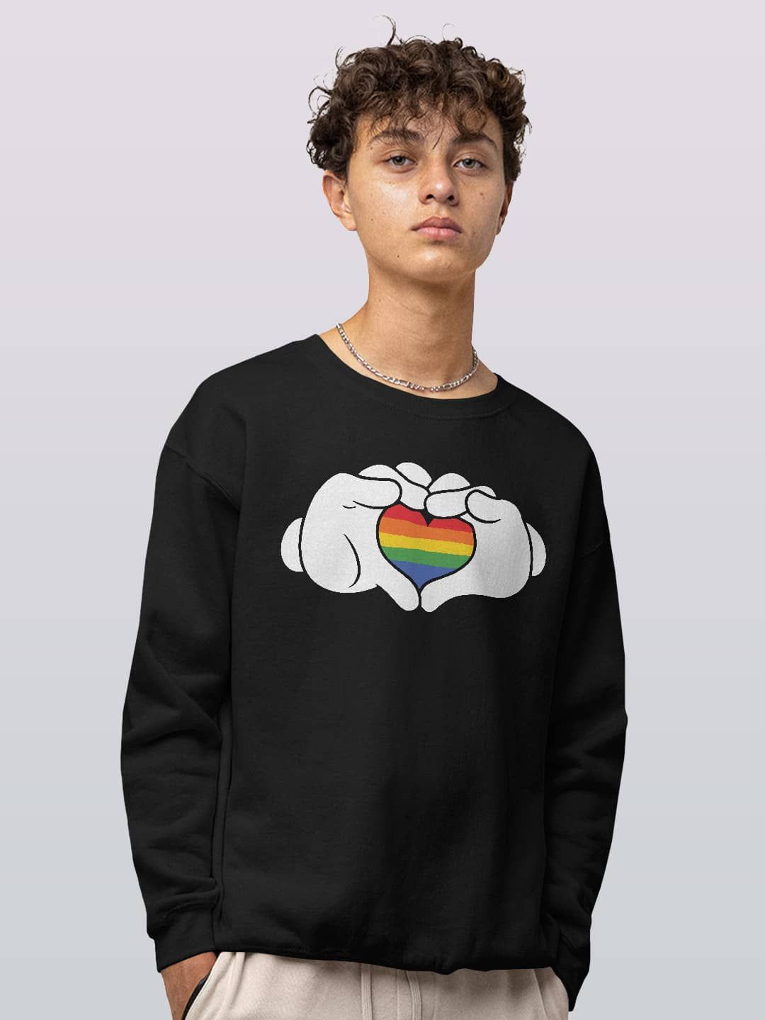 

macmerise Men Printed Sweatshirt, Black