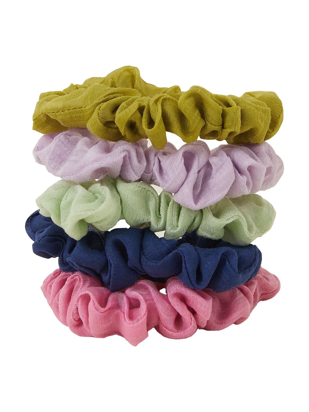

Accessorize Women Set of 5 Ponytail Holders, Blue