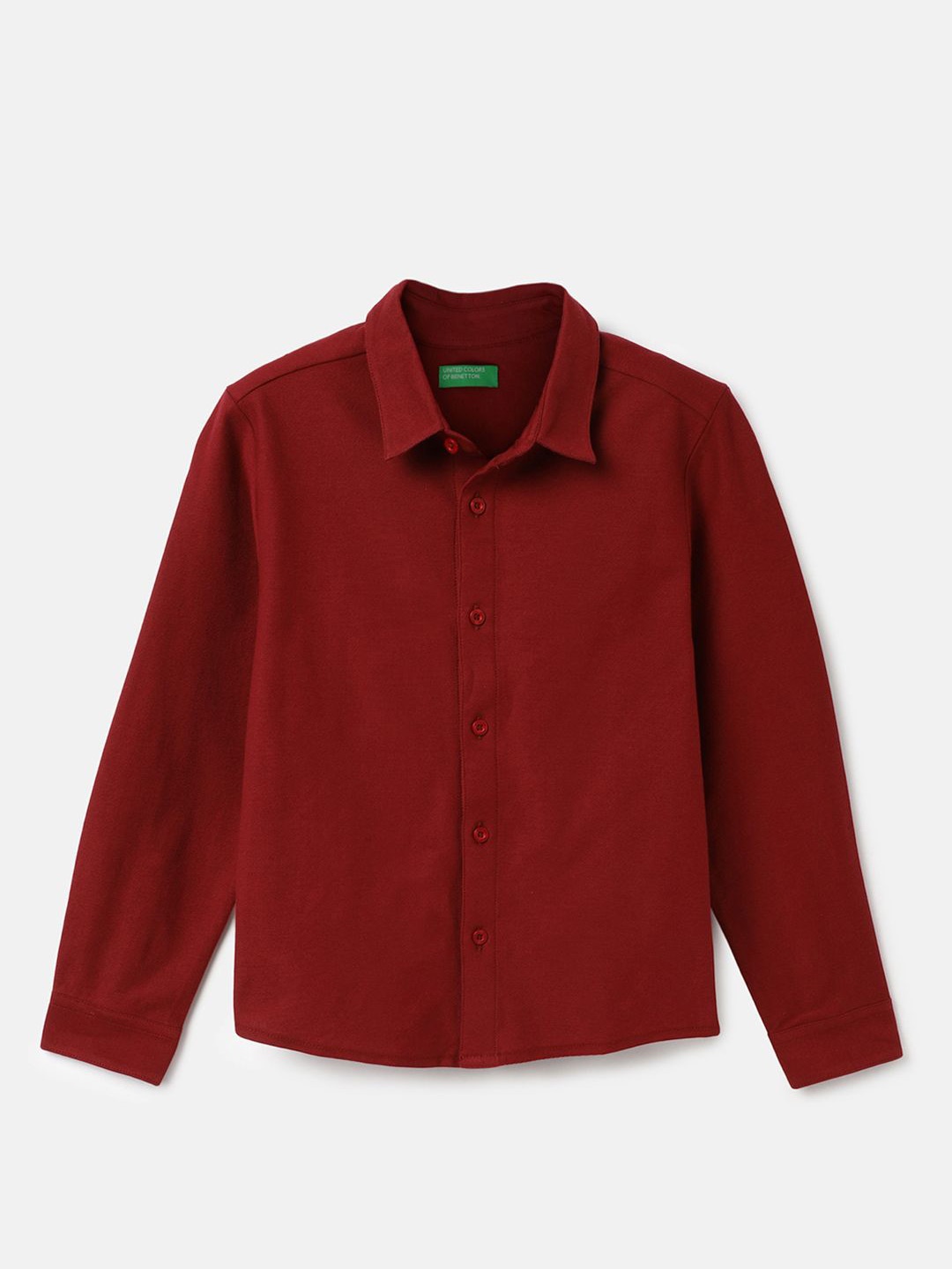 

United Colors of Benetton Boys Opaque Casual Shirt, Red