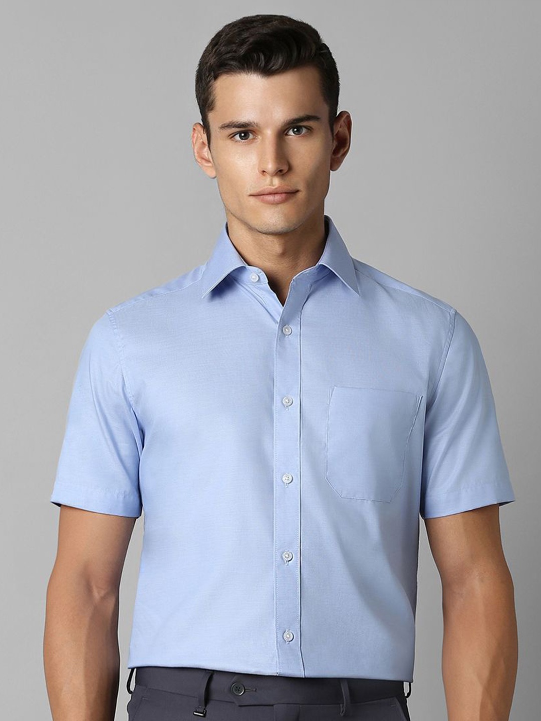 

Louis Philippe Men Opaque Formal Shirt, Blue