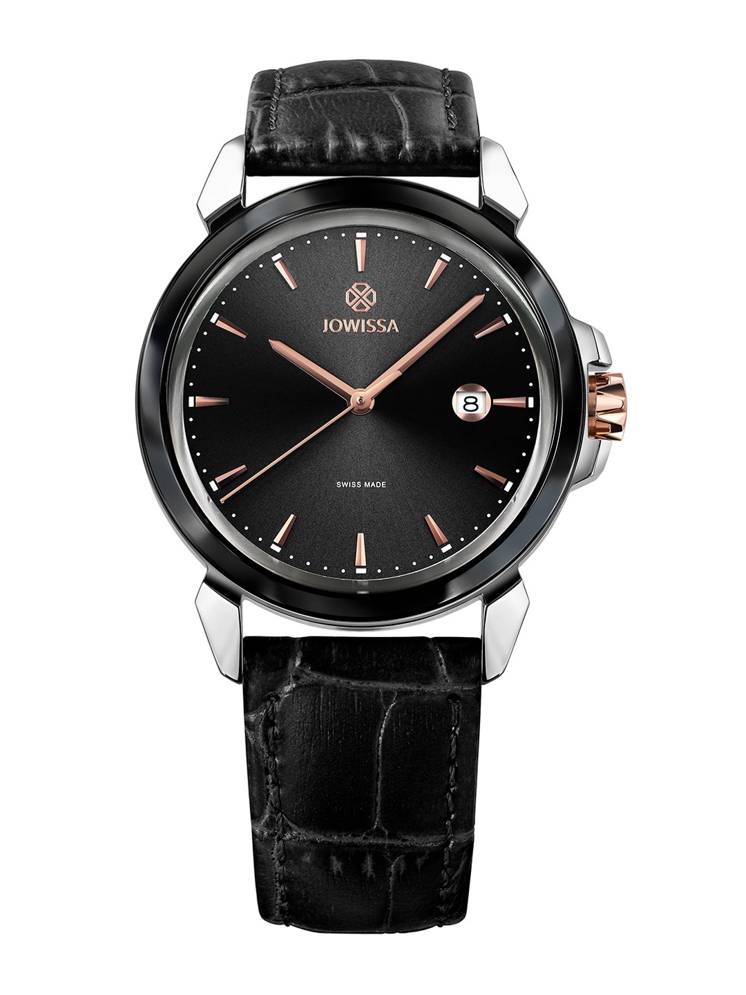 

JOWISSA Men Swiss Made LeWy 3 Quartz Dial Analog Watch J4.239.L, Black