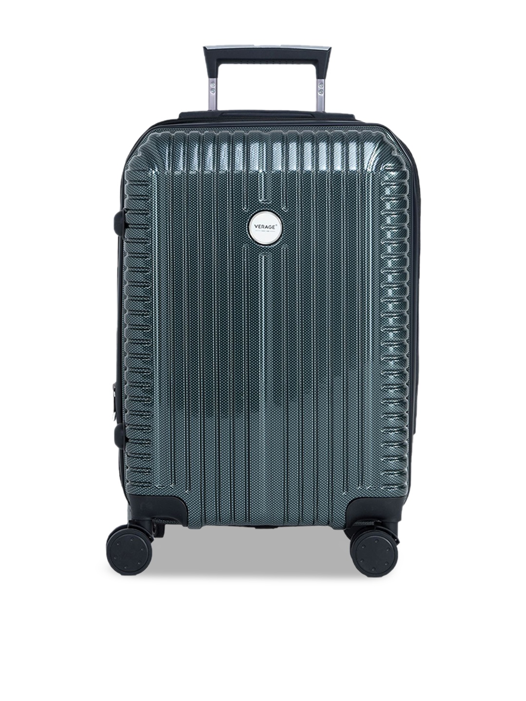 

VERAGE Echo Textured Hard-Sided Cabin Trolley Suitcase, Green