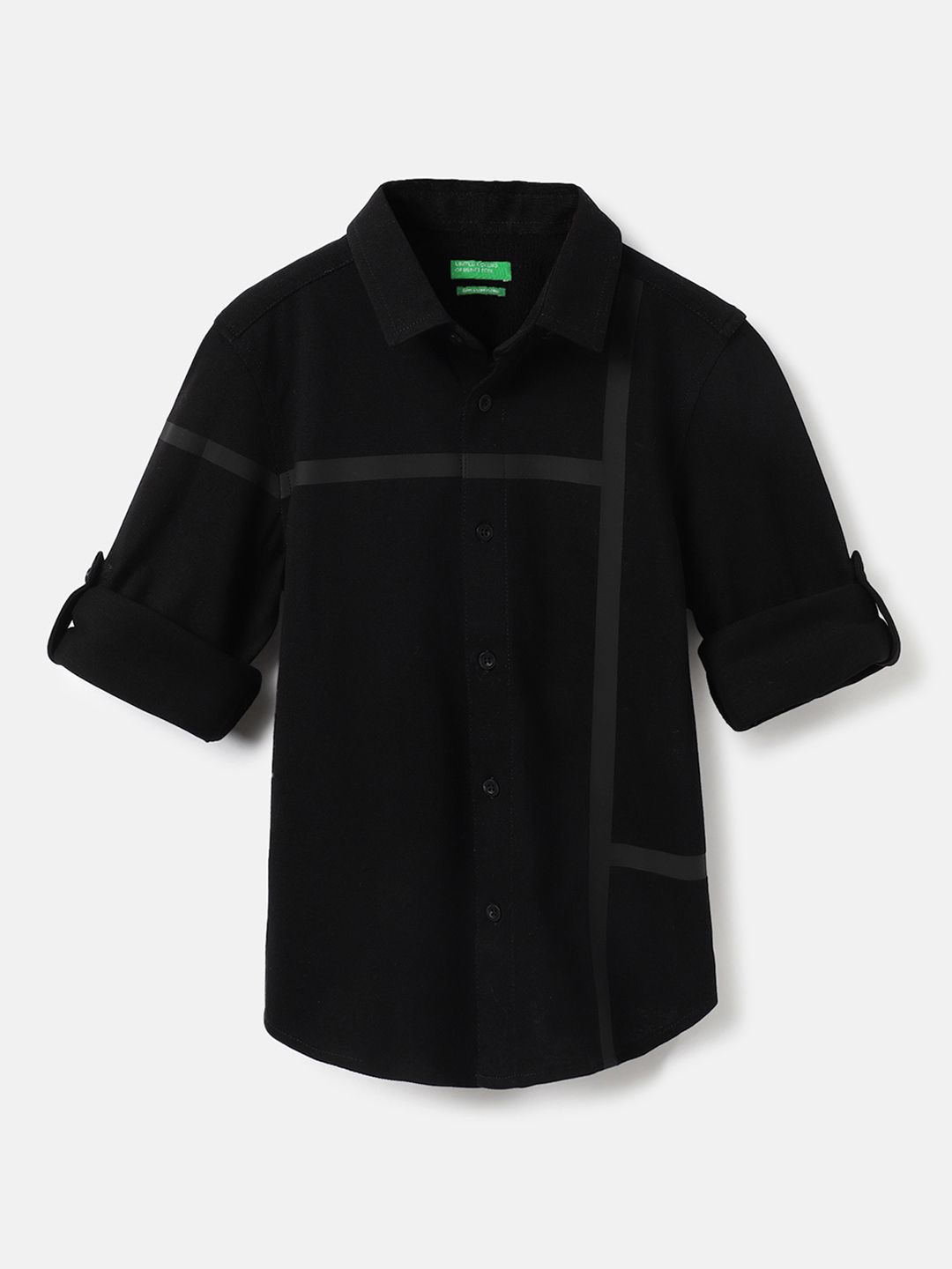 

United Colors of Benetton Boys Opaque Casual Shirt, Black