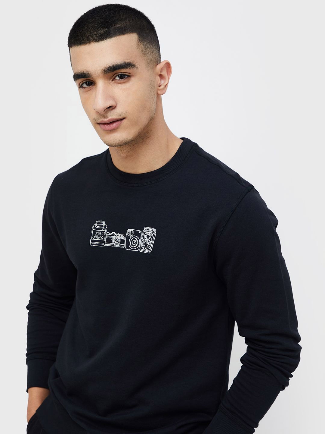 

Fame Forever by Lifestyle Men Printed Sweatshirt, Black