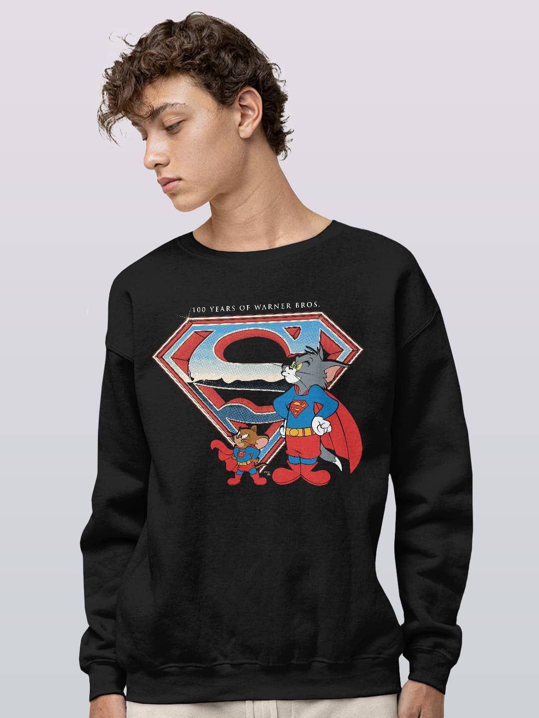 

macmerise Men Printed Sweatshirt, Black