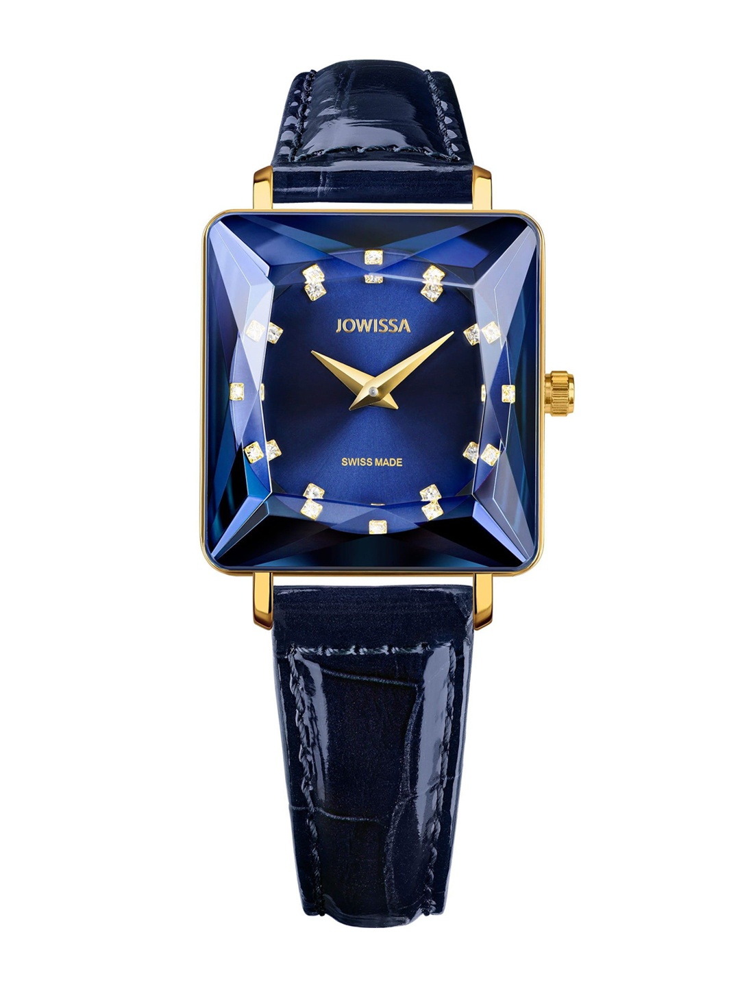 

JOWISSA Women Swiss Made Facet Princess Quartz Dial Analog Watch J8.061.M, Blue