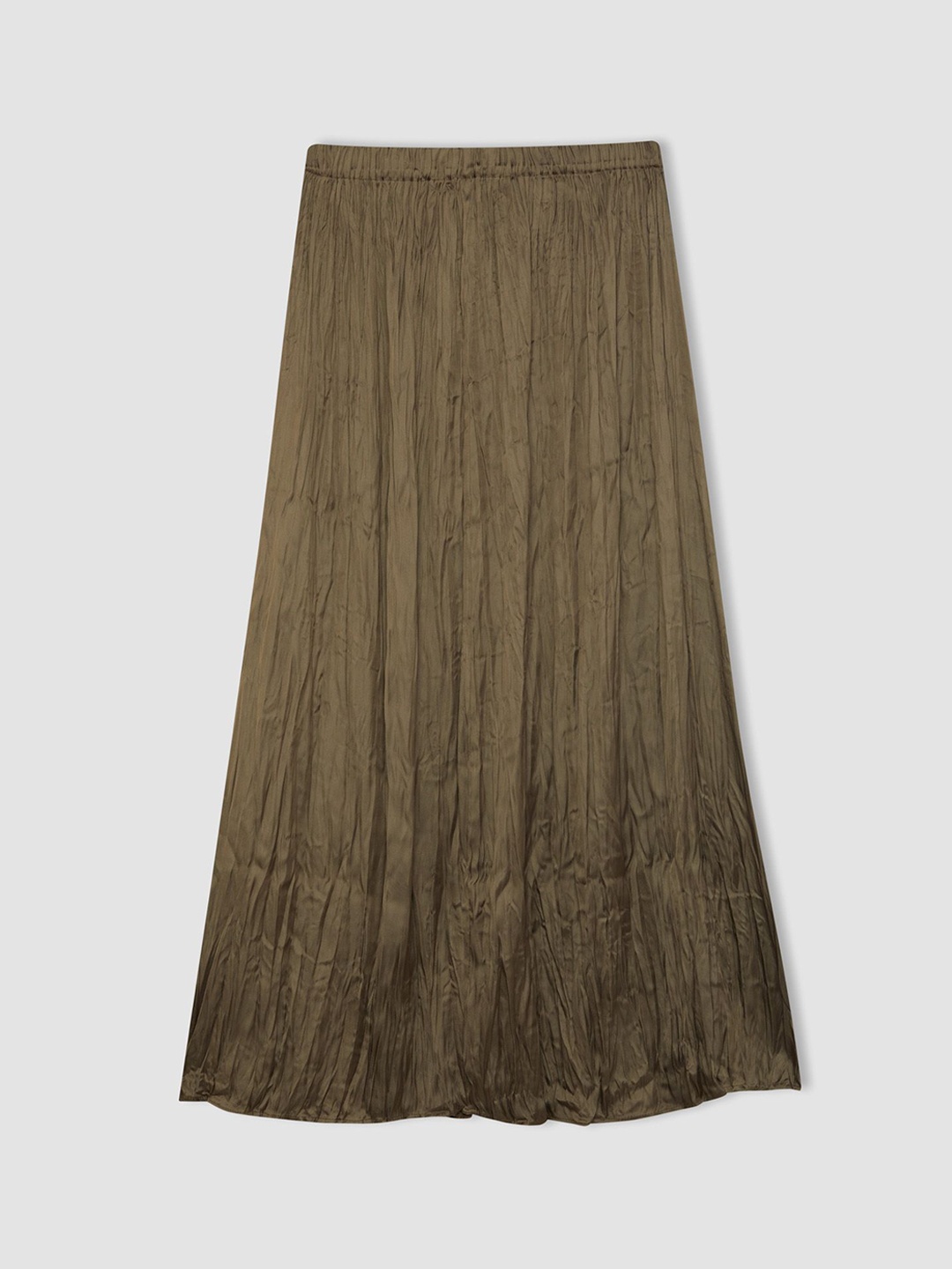 

DeFacto Women A-Line Midi Skirt, Khaki