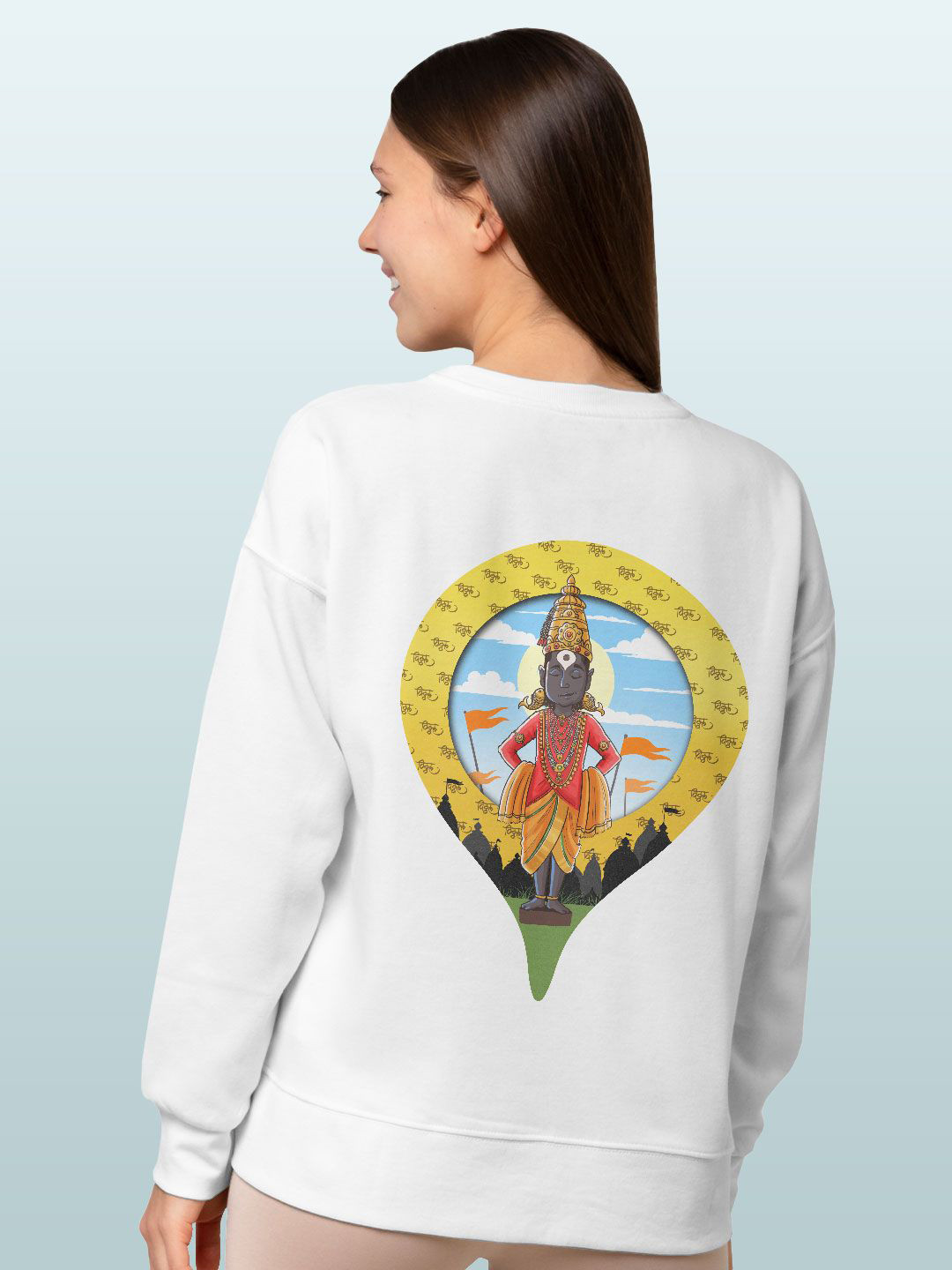 

macmerise Men Printed Sweatshirt, White