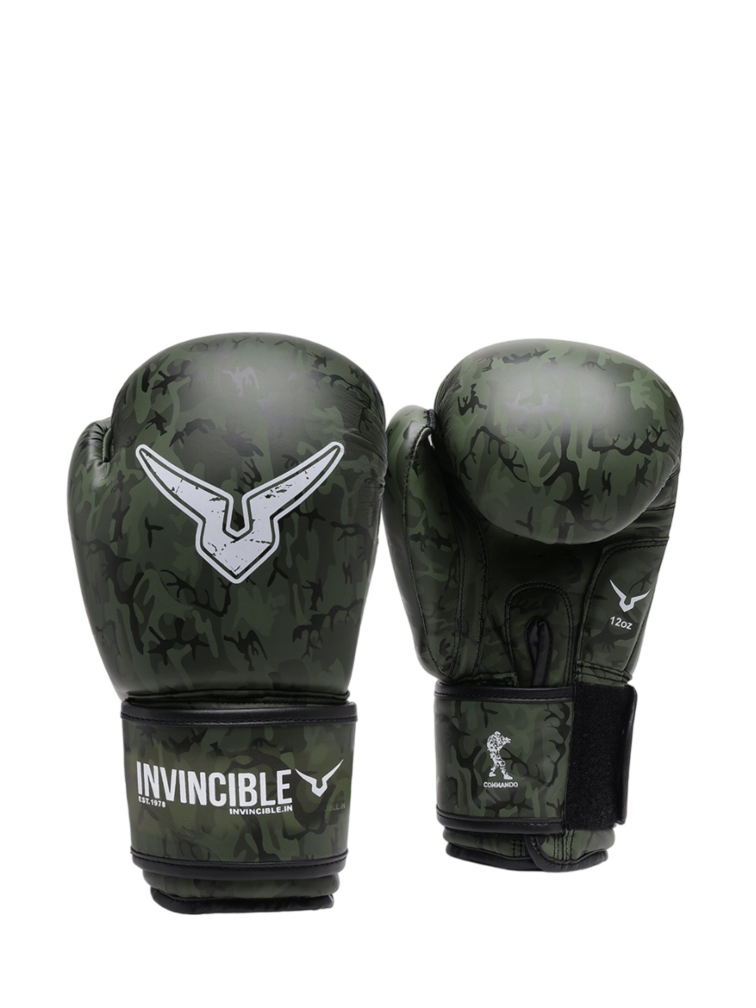 

Invincible Men Patterned Sport Gloves, Green