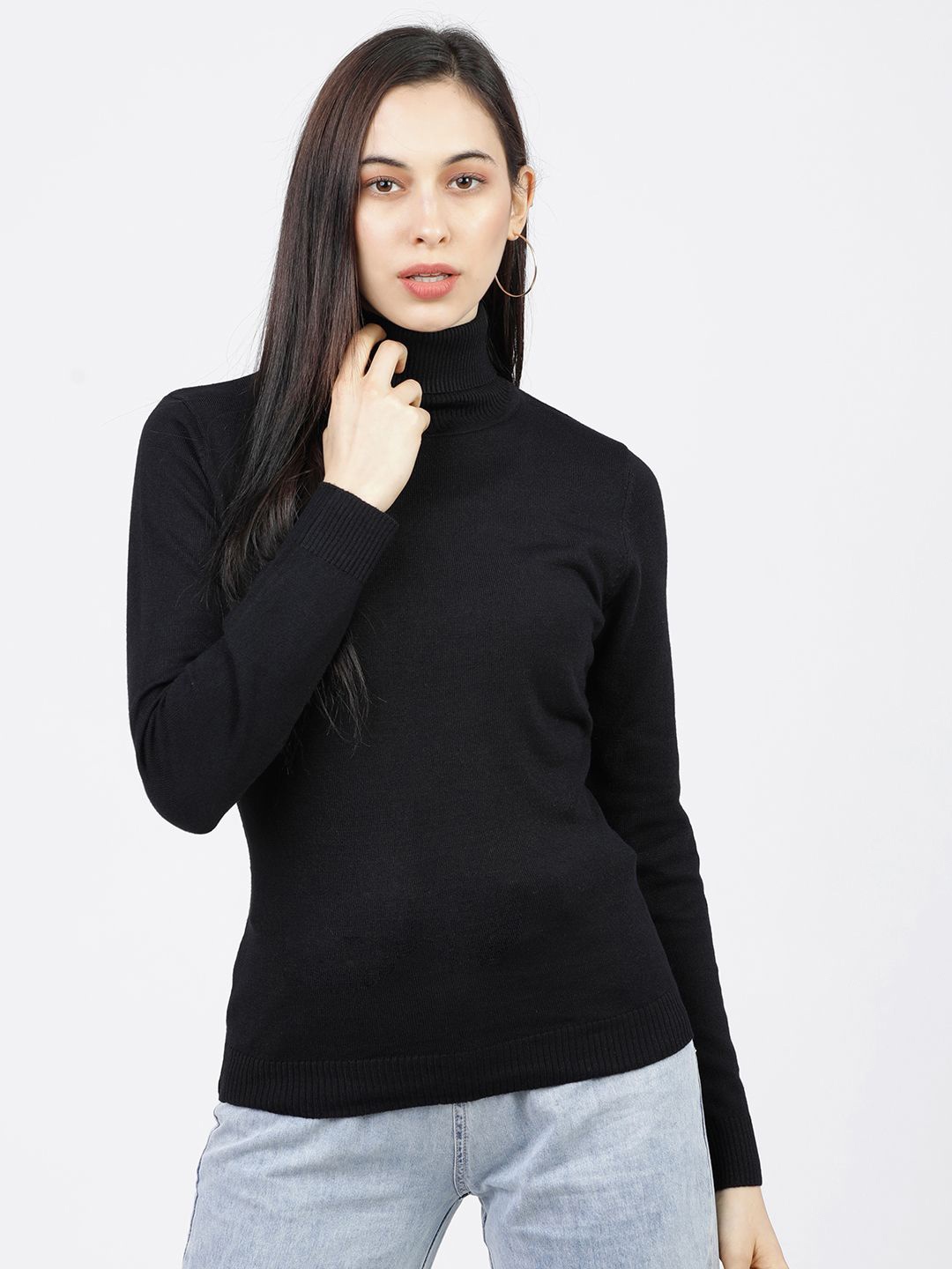 

Tokyo Talkies Women Pullover, Black