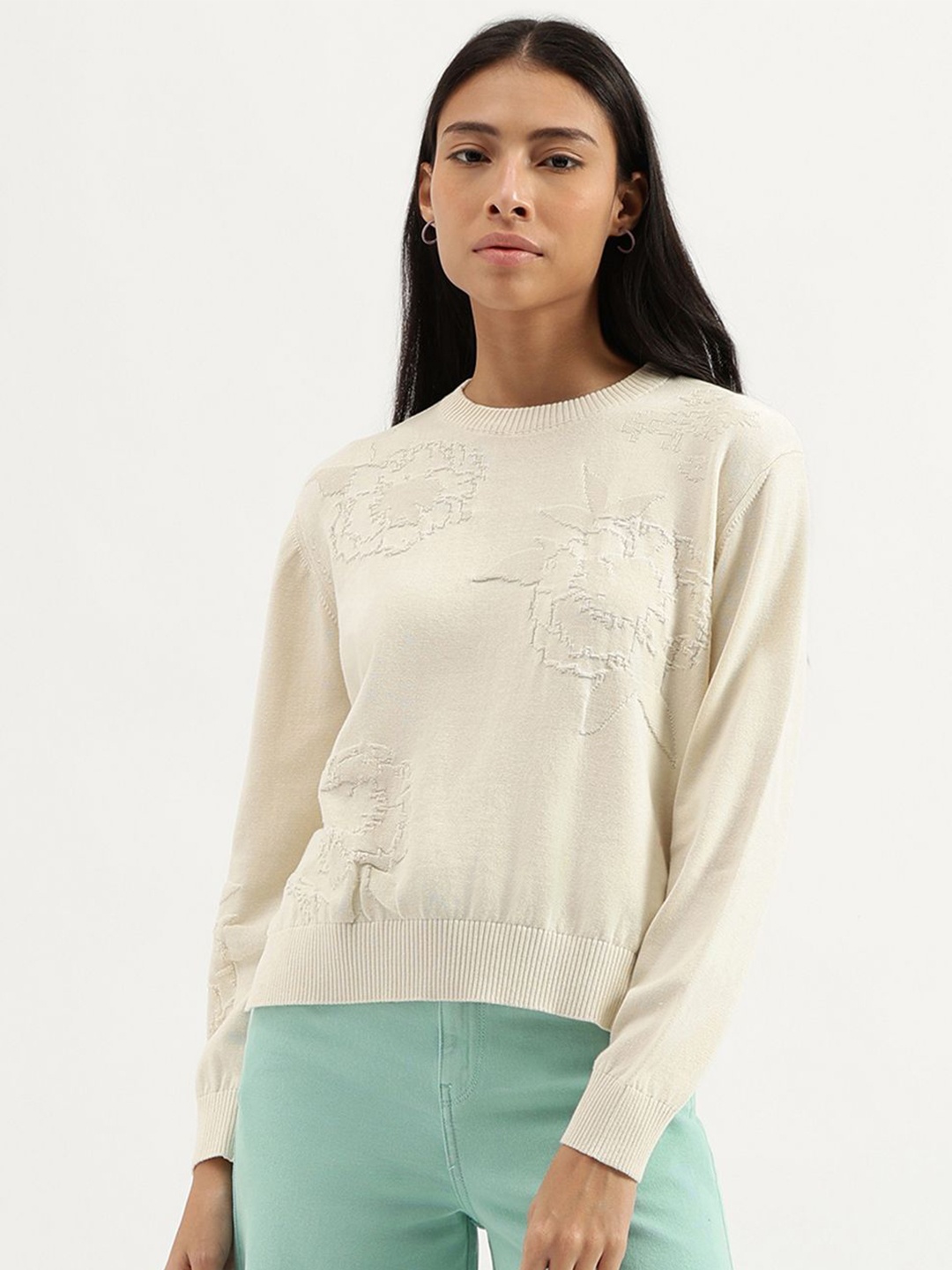 

United Colors of Benetton Cotton Top, Beige