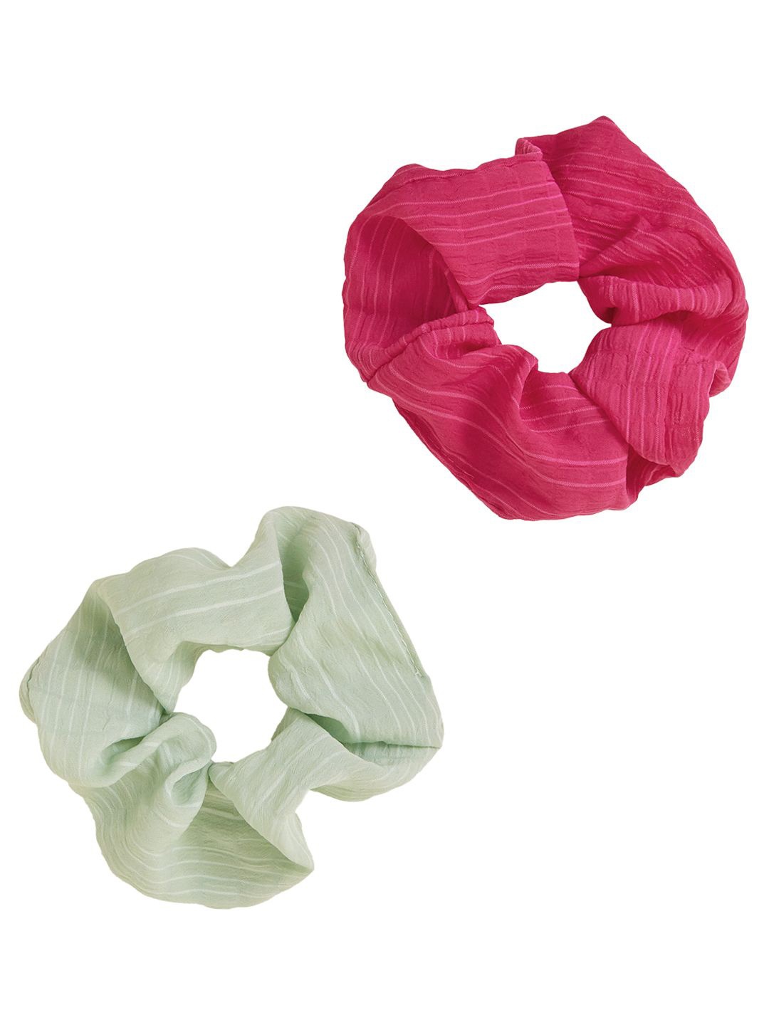 

Accessorize Women Set of 2 Ponytail Holders, Green