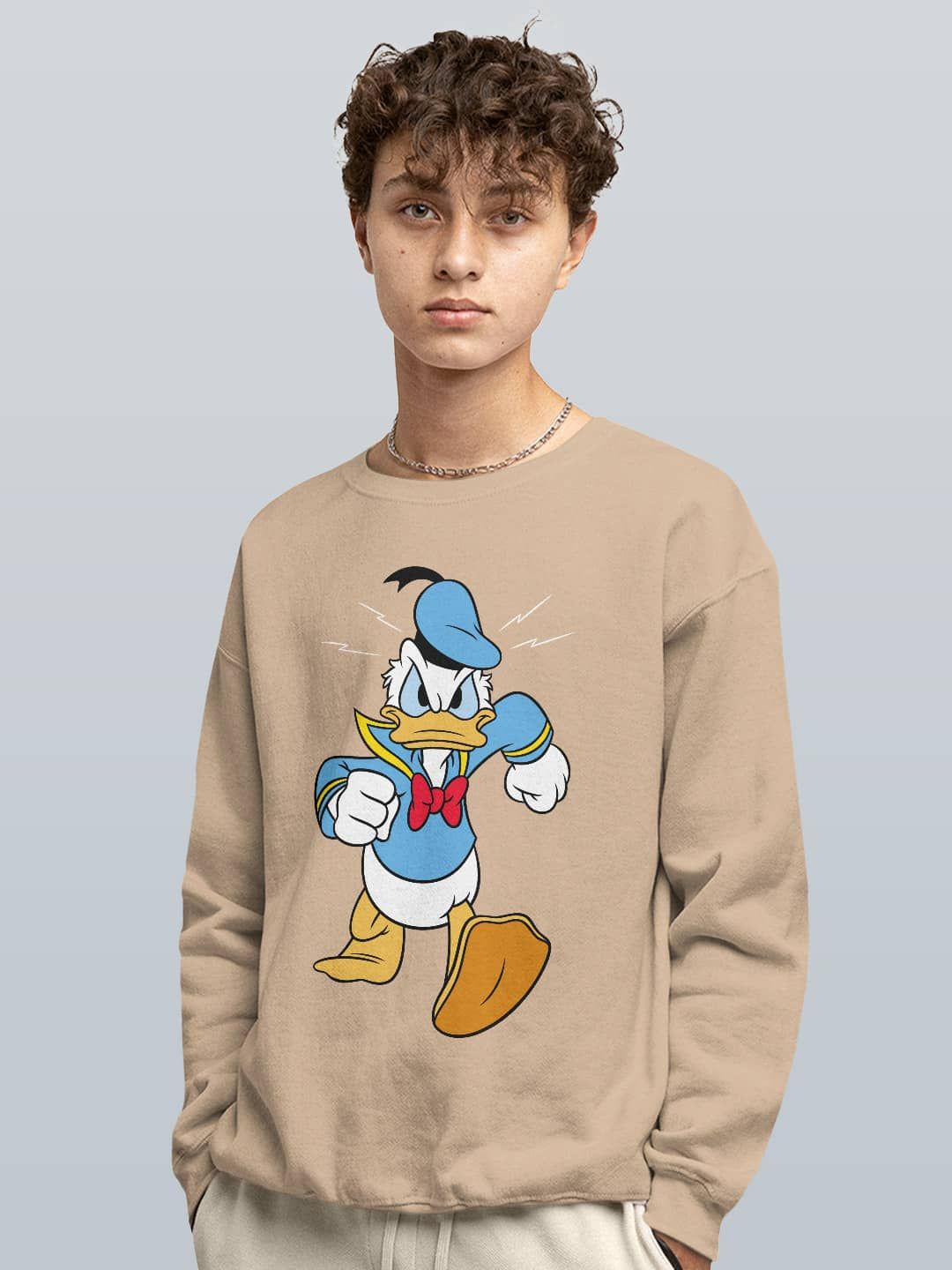 

macmerise Men Printed Sweatshirt, Beige