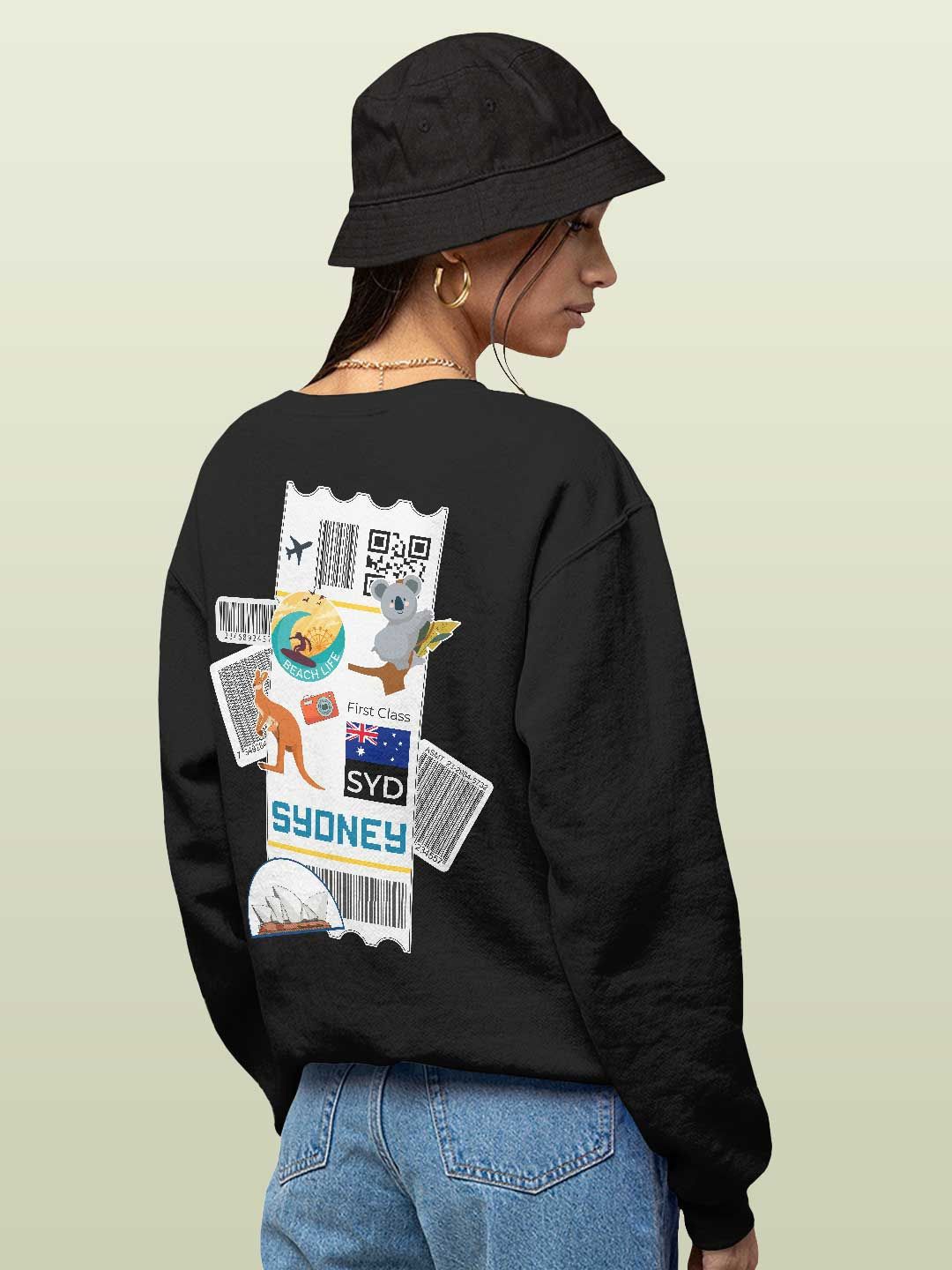 

macmerise Men Printed Sweatshirt, Black