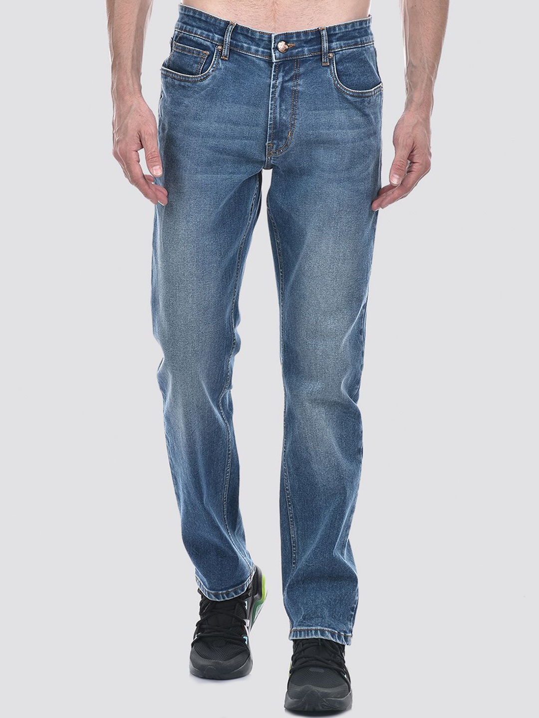 

Numero Uno Men Straight Fit Light Fade Stretchable Jeans, Blue