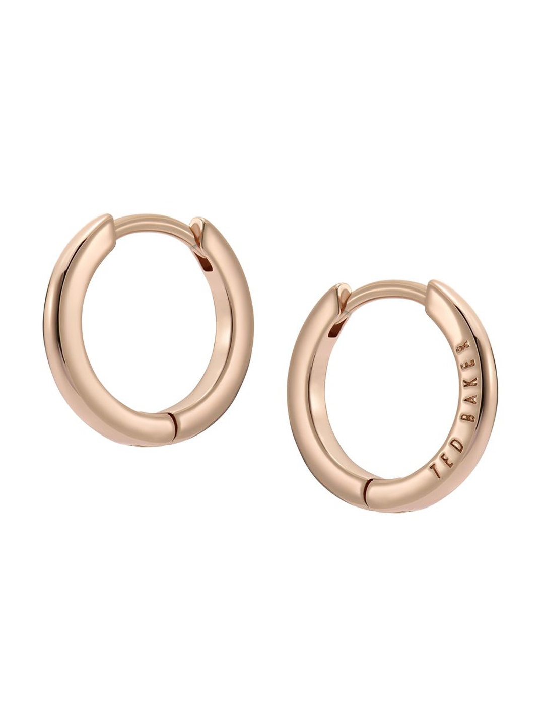 

Ted Baker Crisele Logo Rose Gold-Plated Circular Hoop Earrings