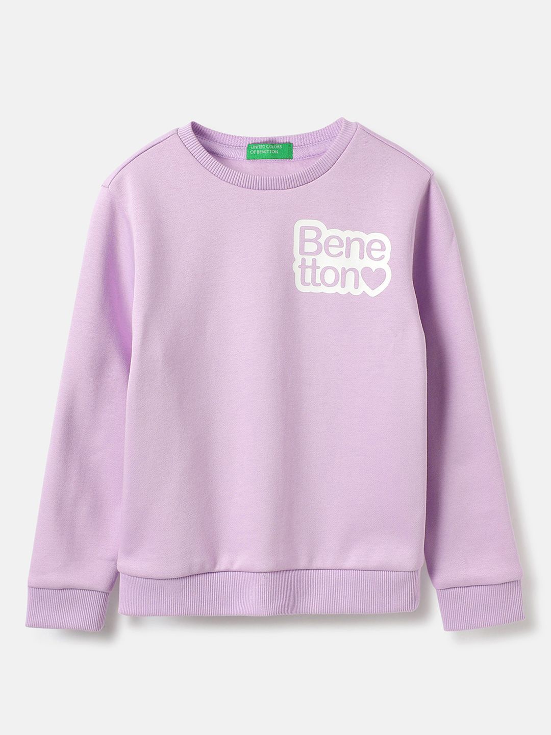 

United Colors of Benetton Girls Sweatshirt, Purple