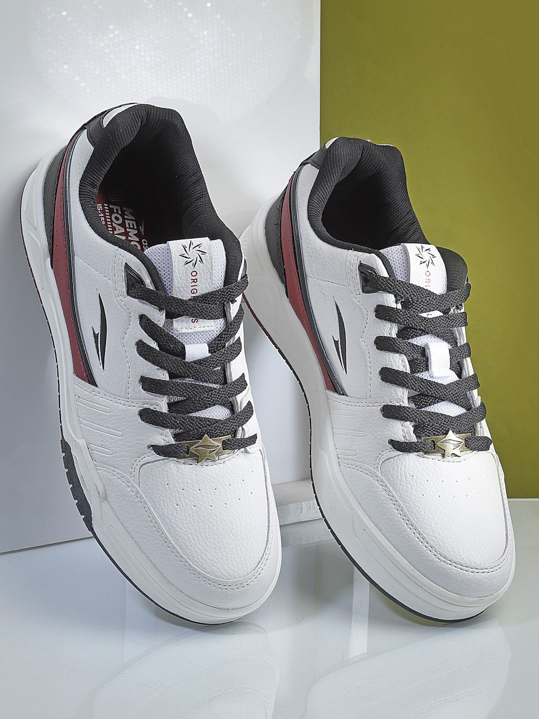 

ASIAN Men Colourblocked Sneakers, White