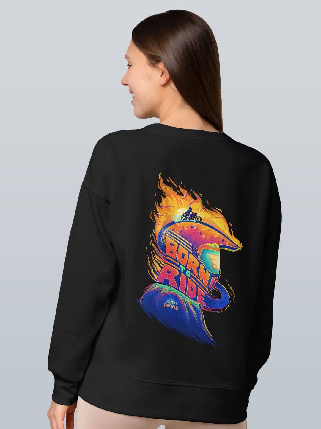 

macmerise Men Printed Sweatshirt, Black