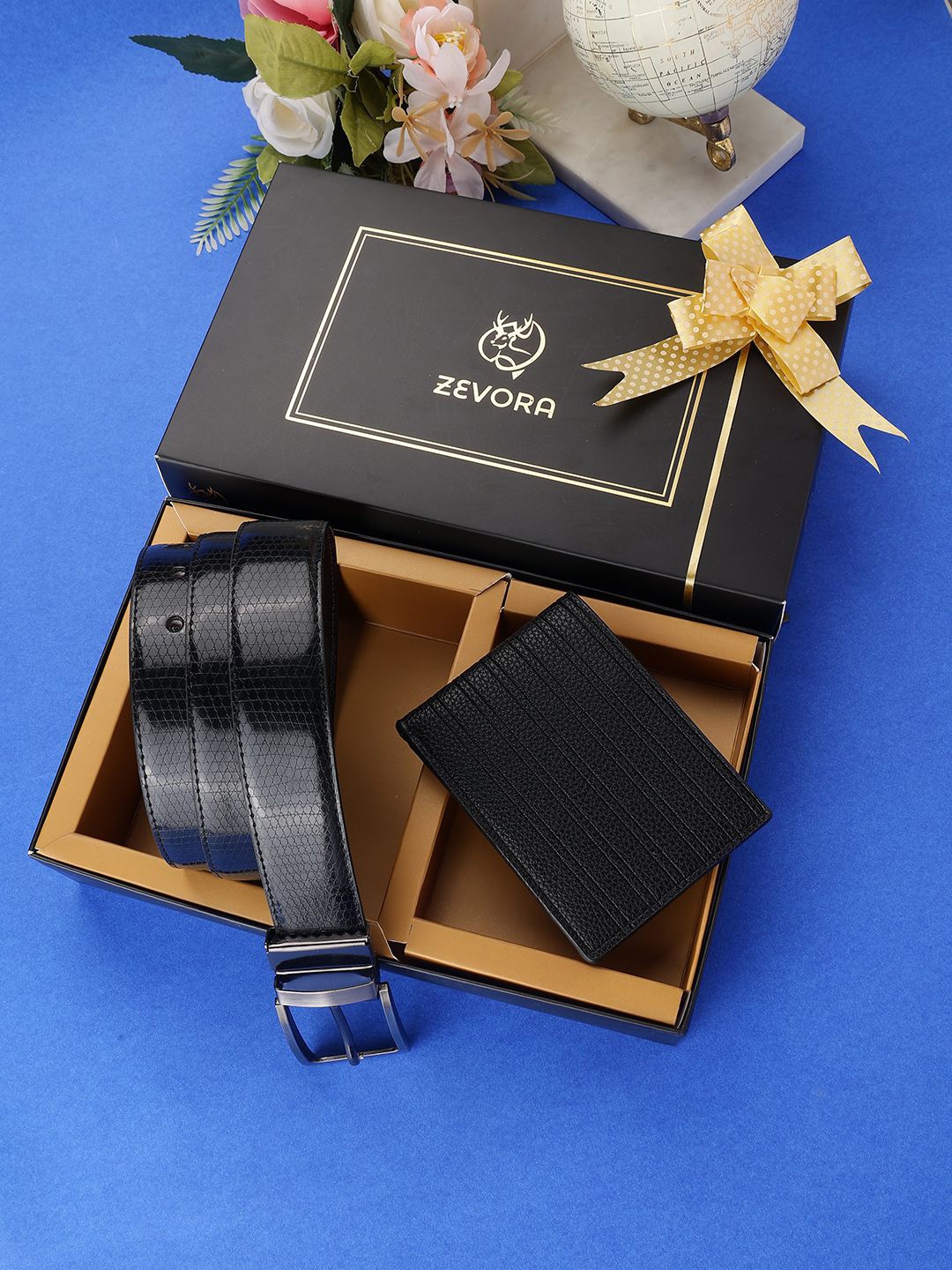 

ZEVORA Men Accessory Gift Set of, Black